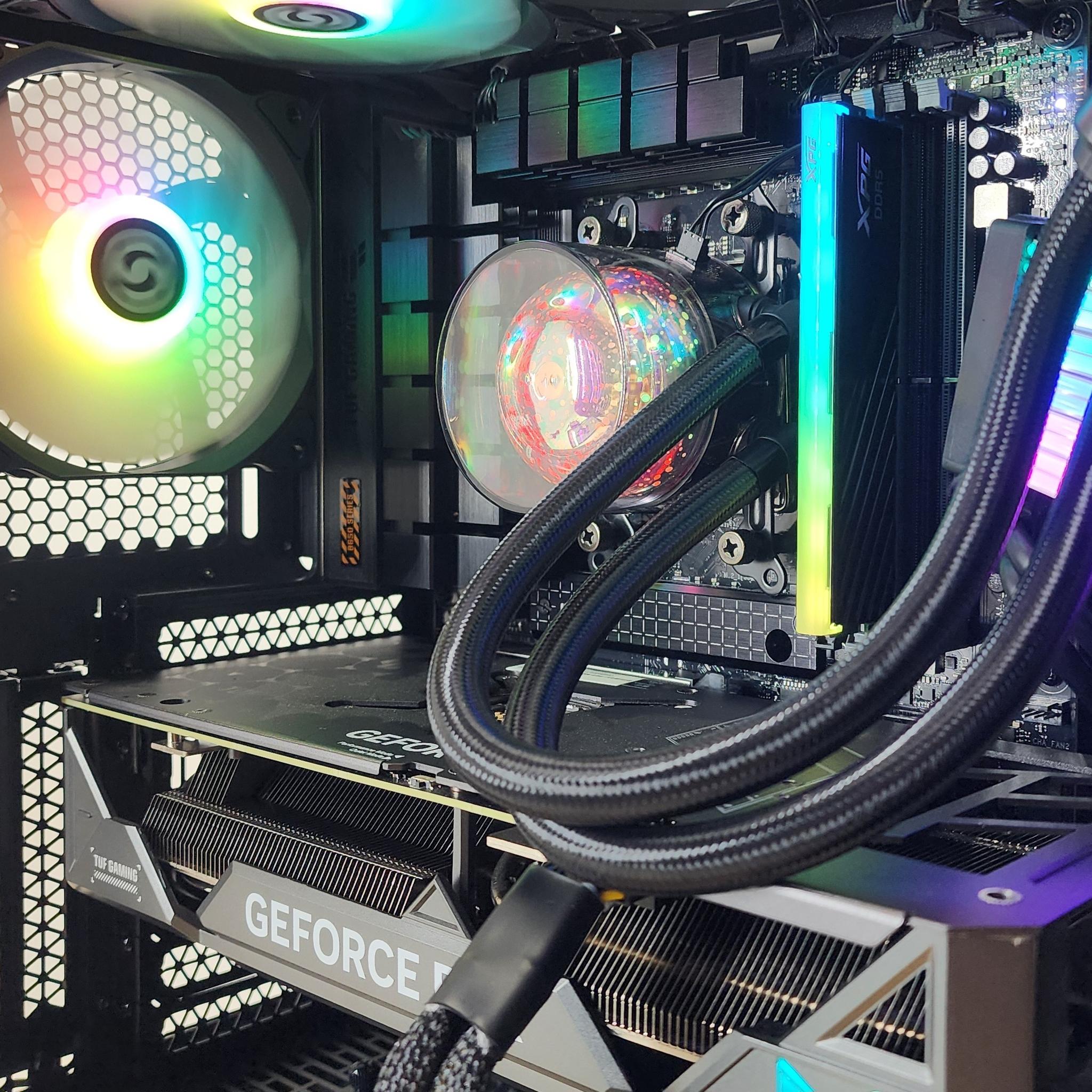 Gaming PC Ryzen 7 7700X 16GB RAM 1TB SSD RTX 4070 Ti 12GB Windows 11 Computer