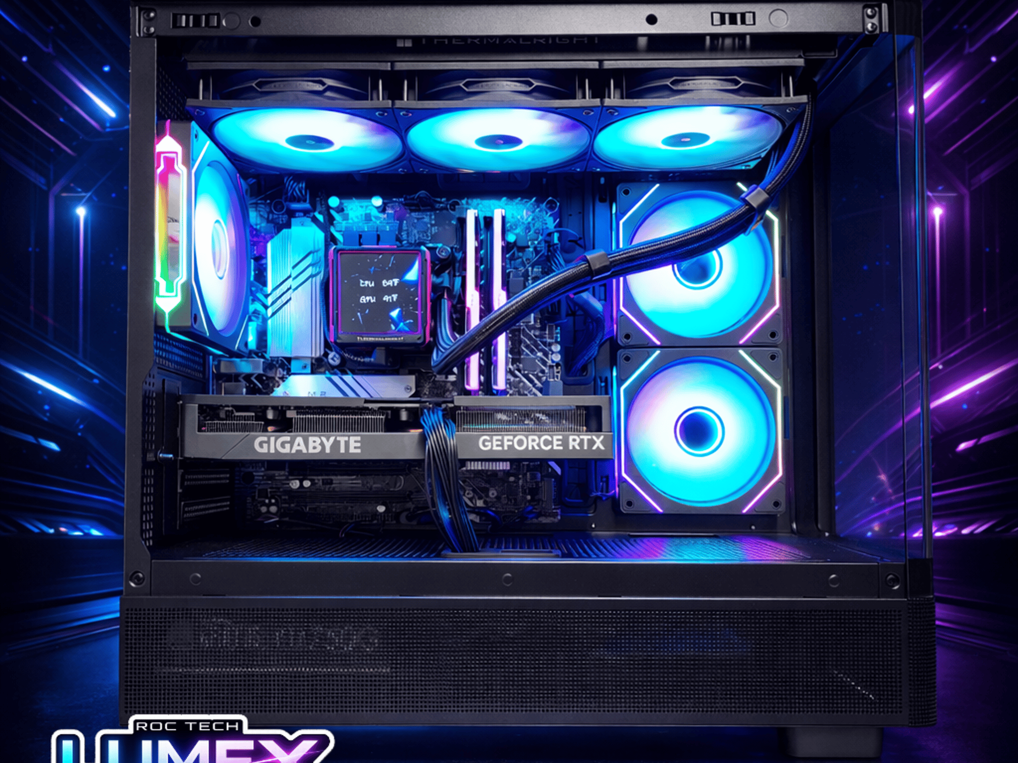 LUMEX Gaming PC | RTX 4060 Ti | i5-13500T | LCD AIO | High Performance