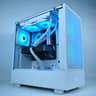 ❄️SNOW❄️ 1440p Custom Gaming & Streaming PC | Ryzen 7600X, NVIDIA RTX 3070, 1TB SSD, 32GB DDR5, WiFi
