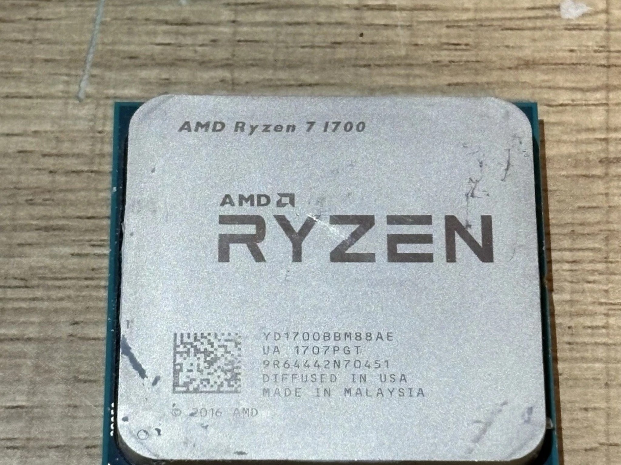 AsRock A320-M, Ryzen 7 1700, 2x8GB DDR4 RAM