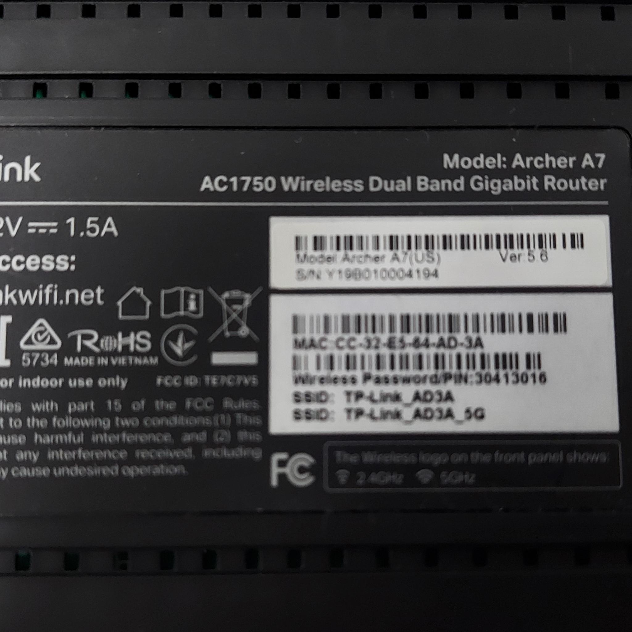 TP-Link Archer AC1750 WiFi Router - Dualband Gigabit