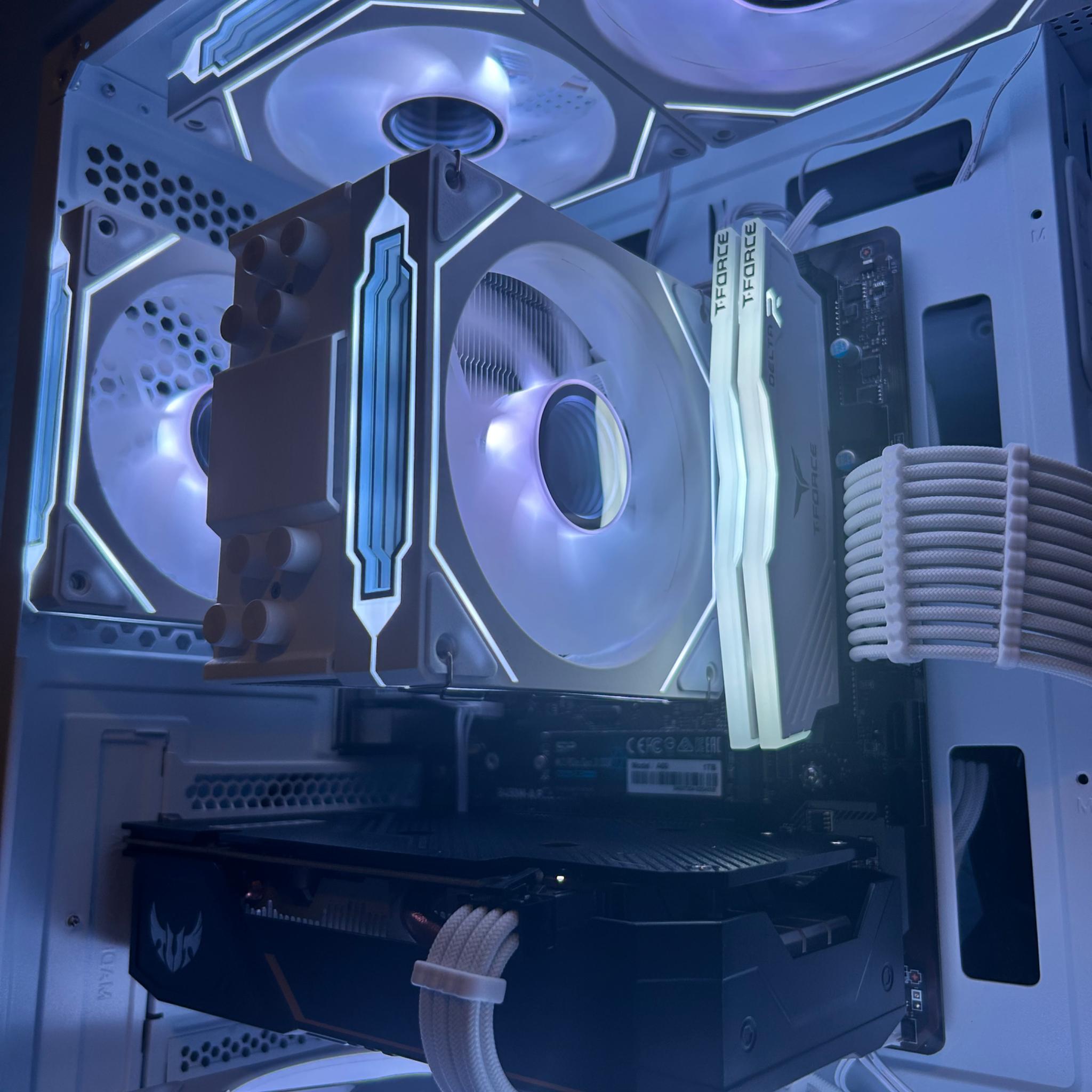 White Budget Gaming PC | RYZEN 5 3600 | 1660 SUPER | 16GB RAM | 1TB SSD | Win 11