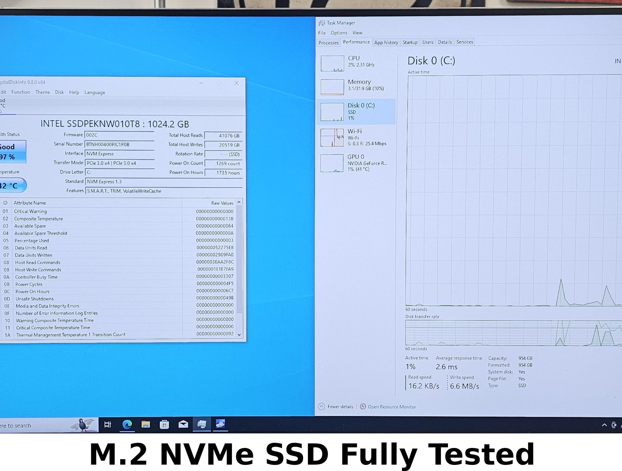 1TB NVMe M.2 SSD Intel 660P Series