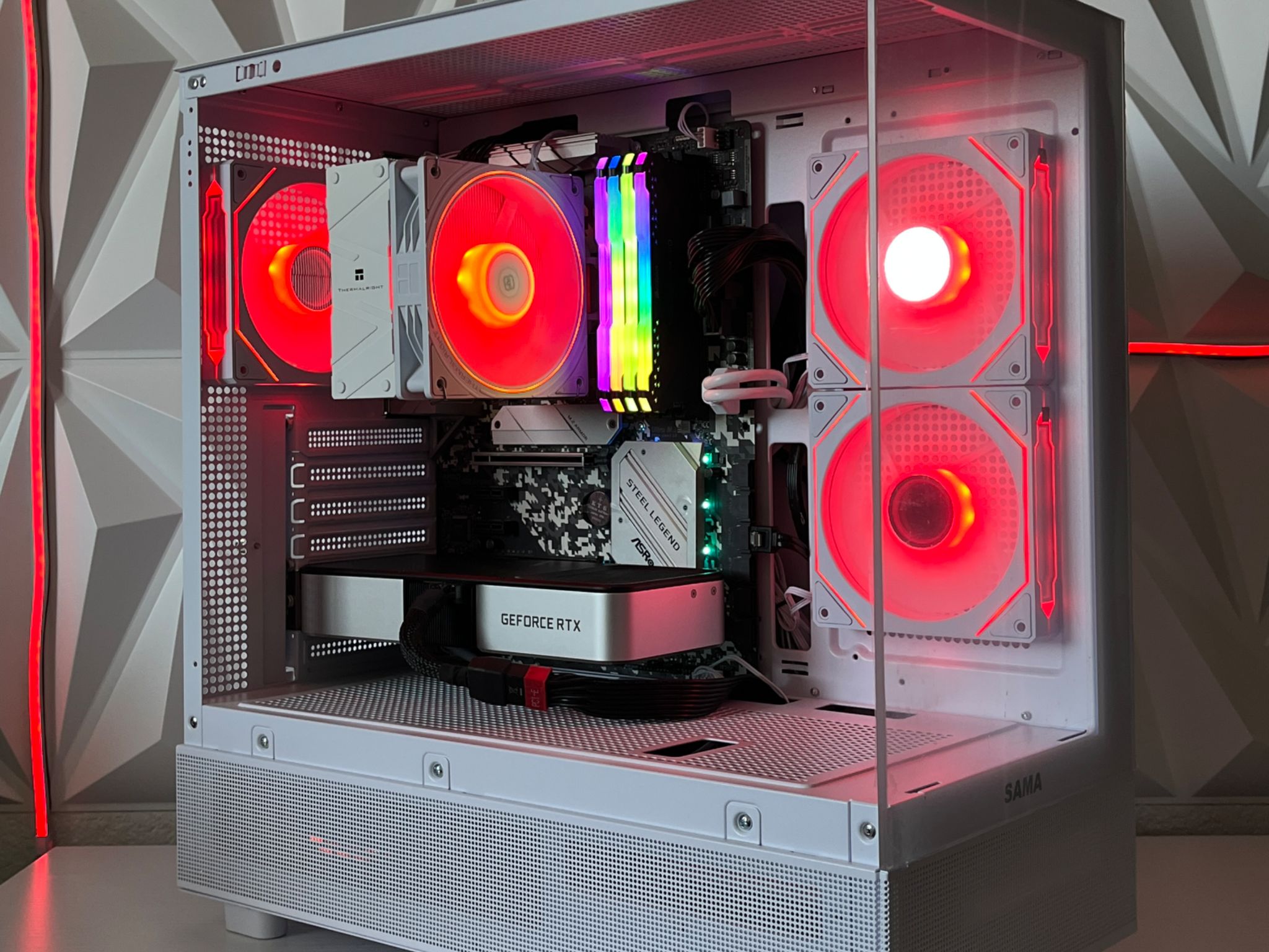 RTX 3060 Ti 8GB, Ryzen 5 5600X, 32GB RAM | White RGB Gaming Computer/PC