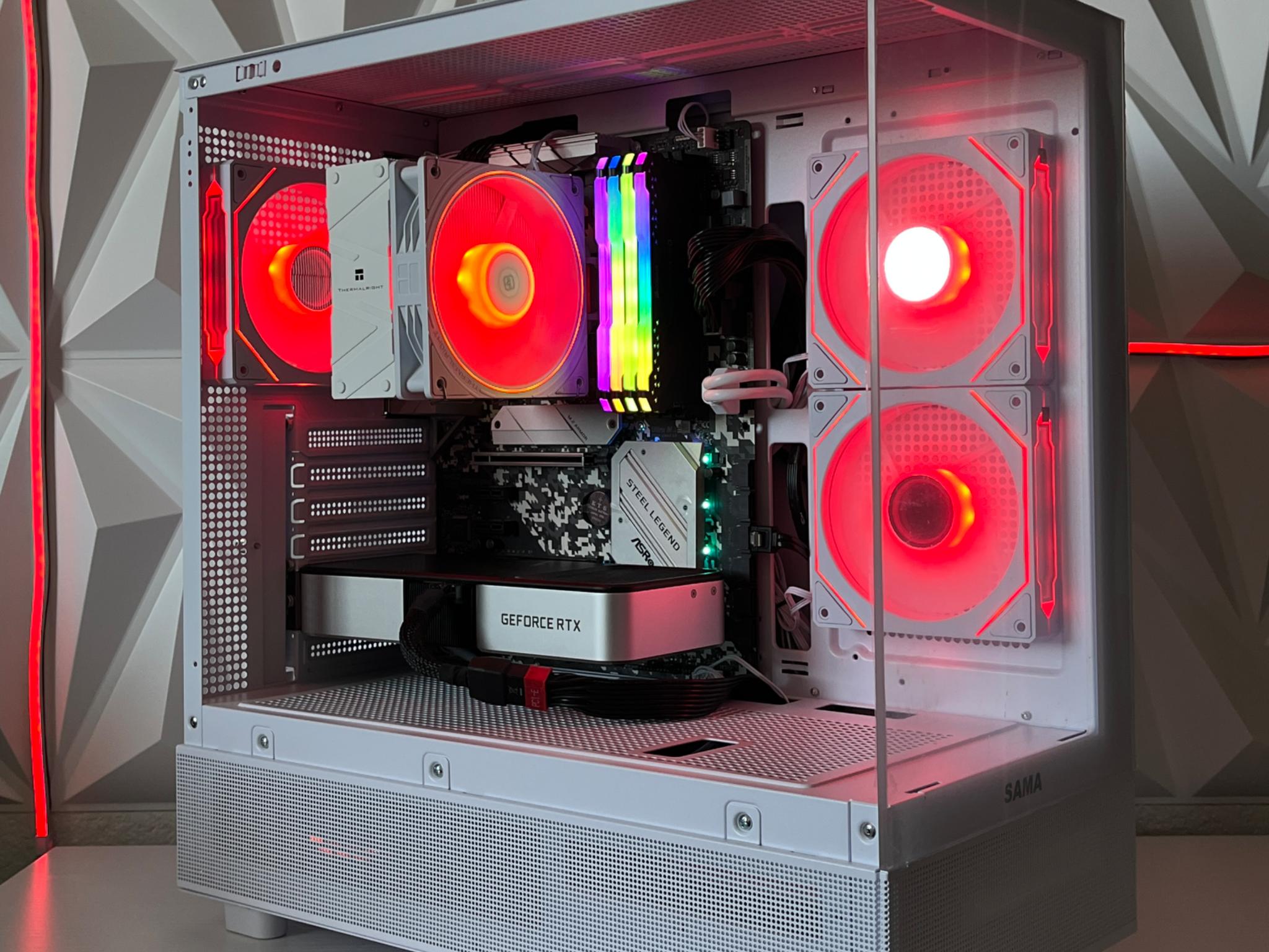 RTX 3060 Ti 8GB, Ryzen 5 5600X, 32GB RAM | White RGB Gaming Computer/PC