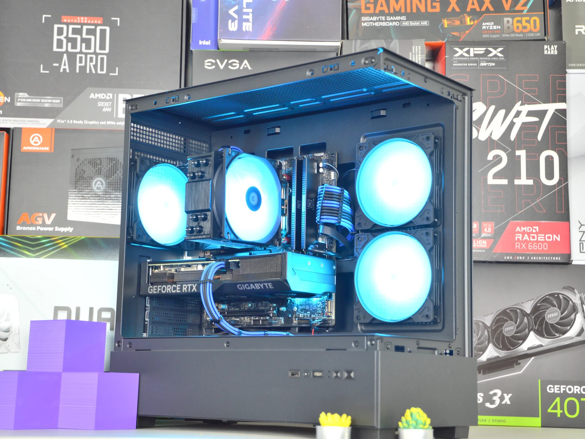 ⚡EXTREME⚡| RTX 4070 12GB| RYZEN 5 7500F | 32 GB DDR5 RAM | 2TB NVME SSD | Electric Night 2.0 |