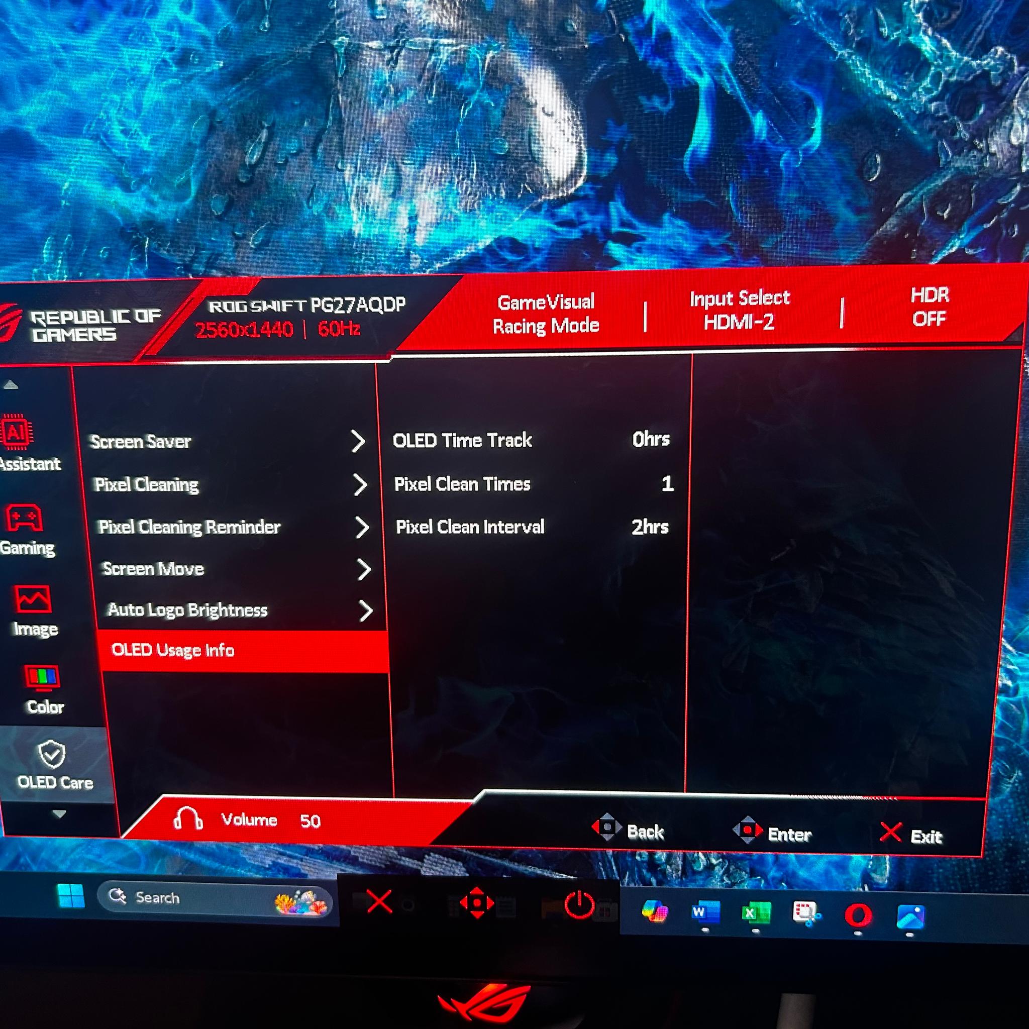 NEW ASUS ROG (480hz) WOLED 26.5" 2K QHD (2560 x 1440) Gaming Monitor (PG27AQDP) (0hrs Used!)