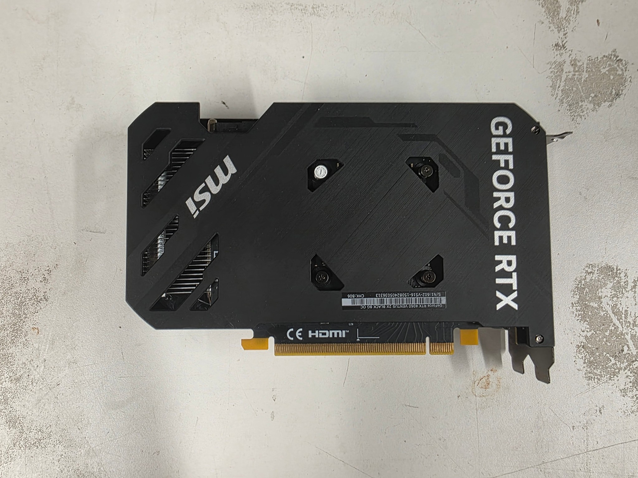 MSI GeForce RTX 4060 VENTUS 2X BLACK 8G OC
