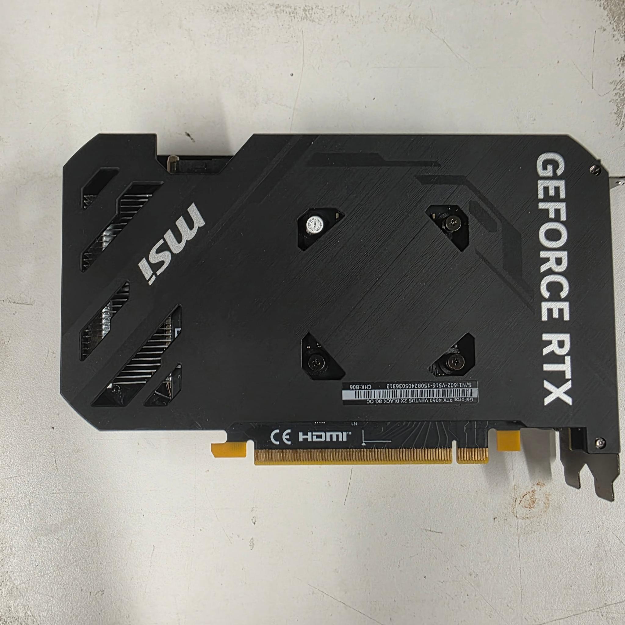 MSI GeForce RTX 4060 VENTUS 2X BLACK 8G OC