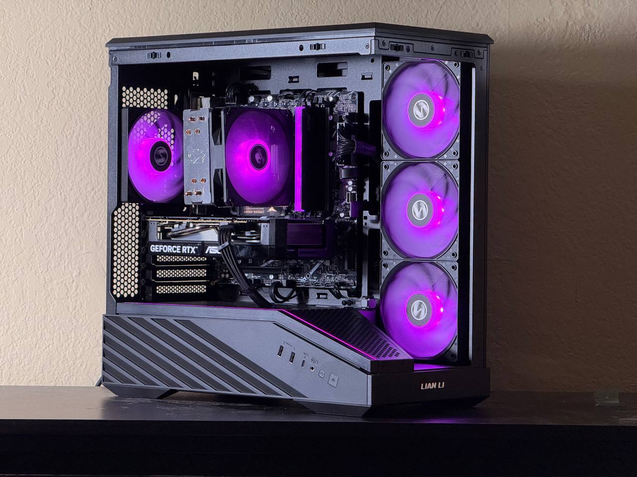 FREE SHIPPING 🖤🌈 Black RGB Gaming PC | RTX 5060 | Intel Core i7-14700F | 1 TB NVME | 16 GB RAM🌈🖤