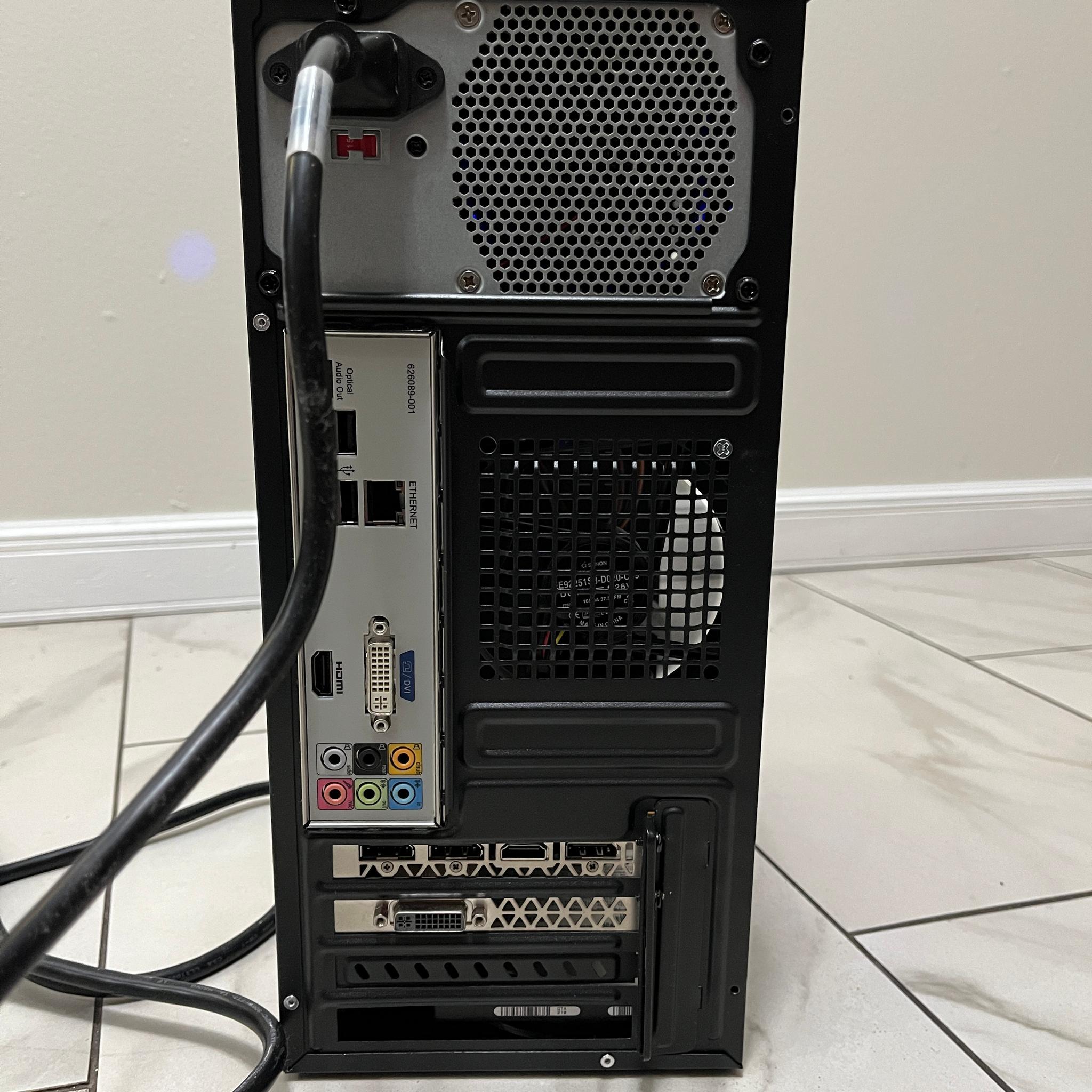 NVIDIA GTX 960, Intel Core i7-2600, 12GB RAM, 870 GB Storage