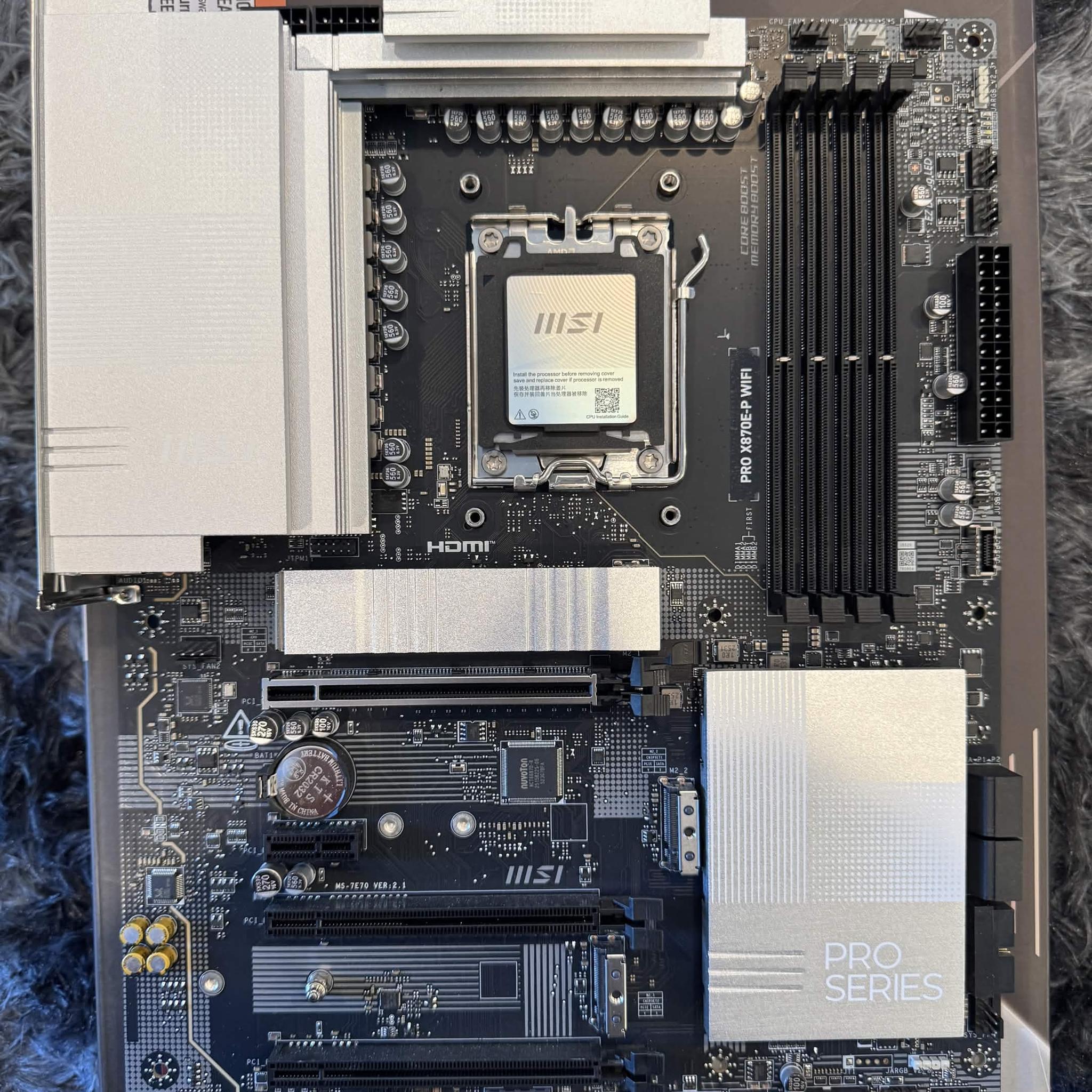MSI PRO X870-P WIFI Motherboard, ATX - Supports AMD Ryzen 9000 / 8000 / 7000 Processors