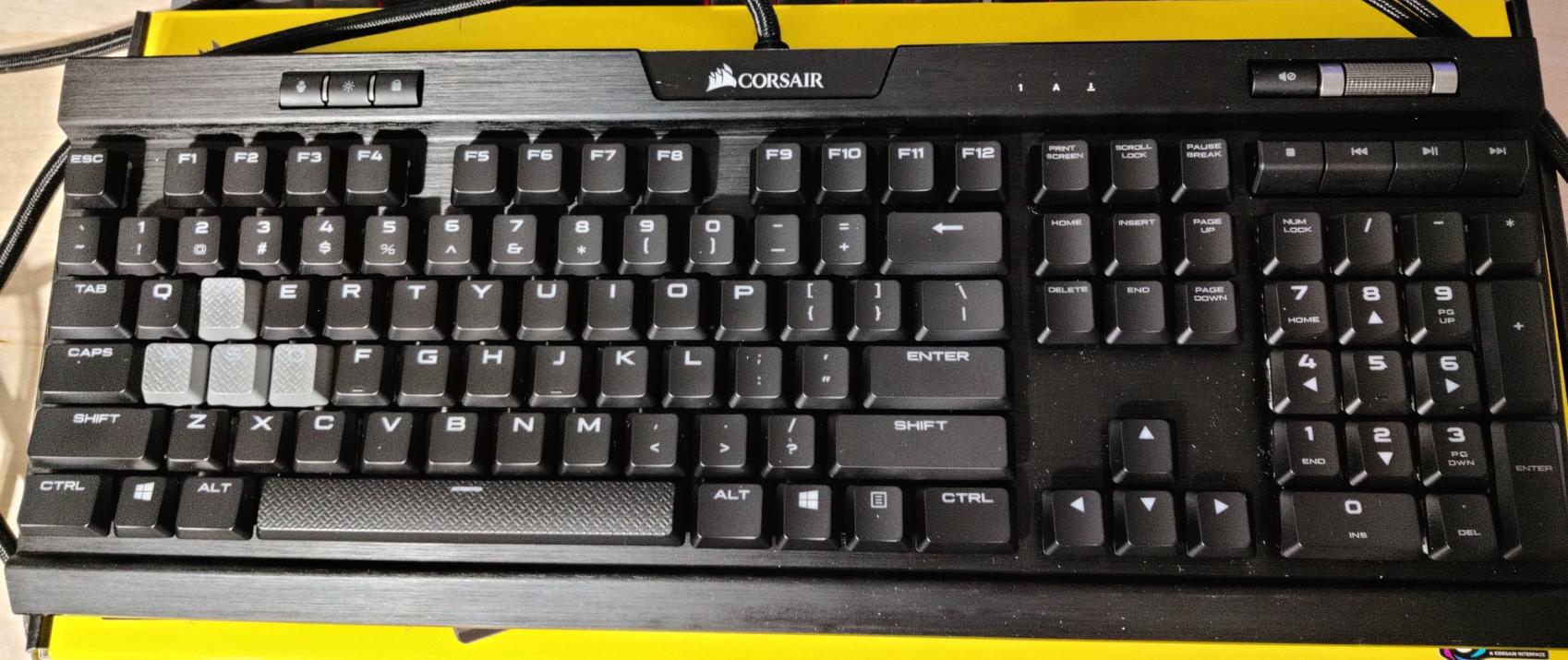 Corsair K70 RGB Dual USB Type-A Port MK.2 Low Profile Wired Gaming Keyboard