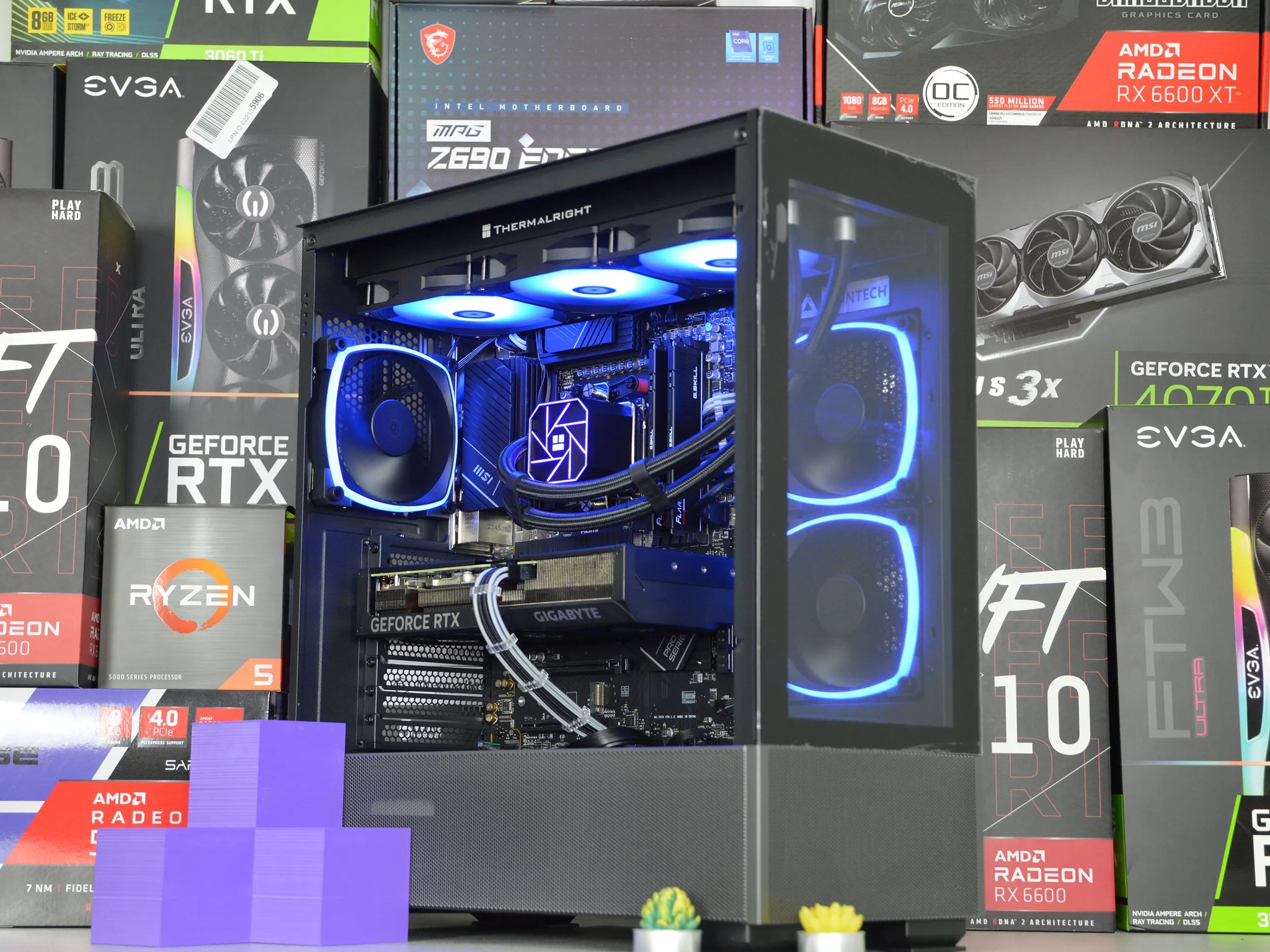 ⚡⚡| RTX 4070 12GB| RYZEN 7 7700X | 32 GB DDR5 RAM | 2TB NVME SSD | Electric Night |
