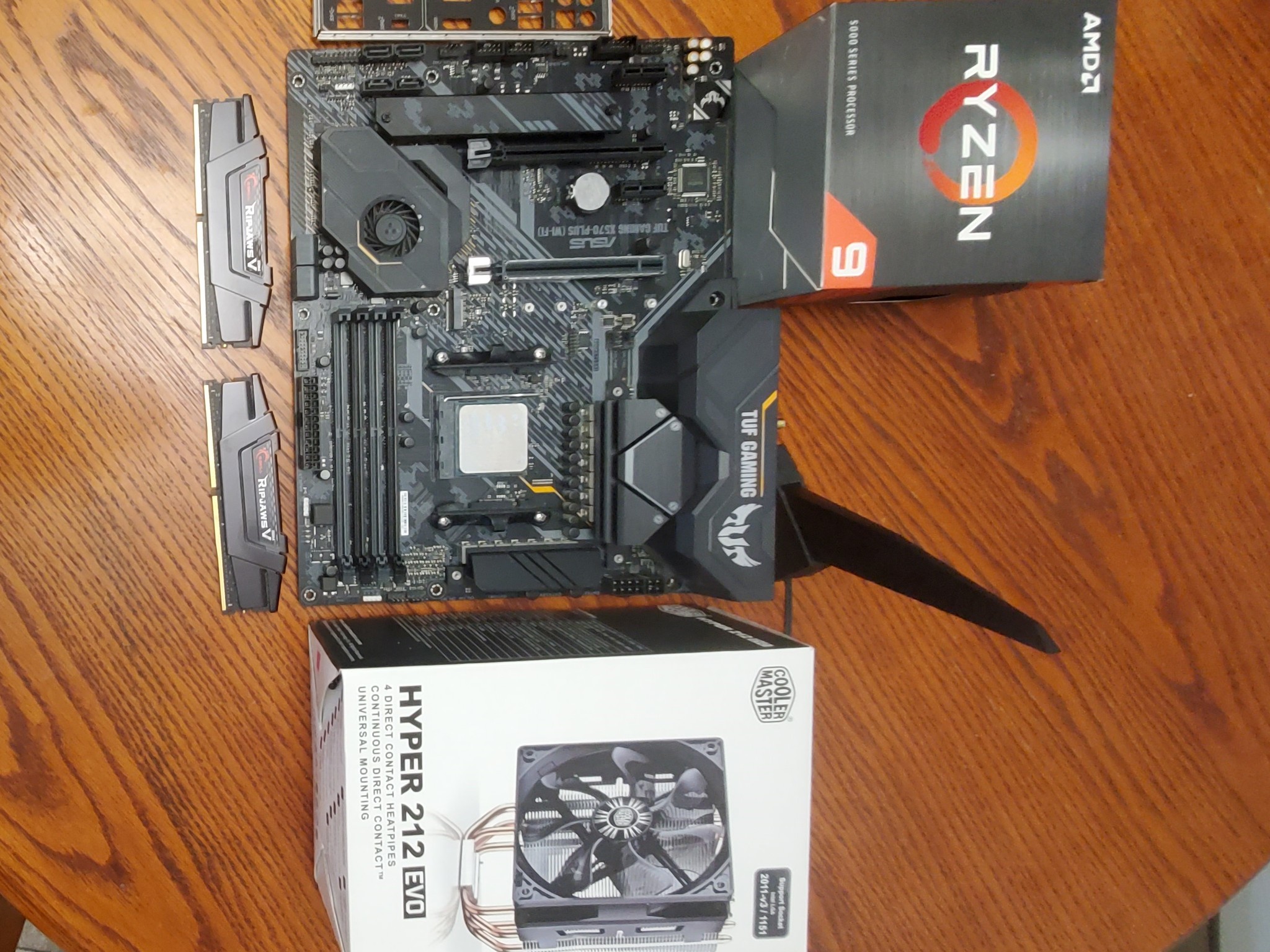 Pre-owned bundle AMD Ryzen 3950X CPU, ASUS TUF Gaming X570 BOARD, G.SKILL RipJaw 32GB RAM, Cooler