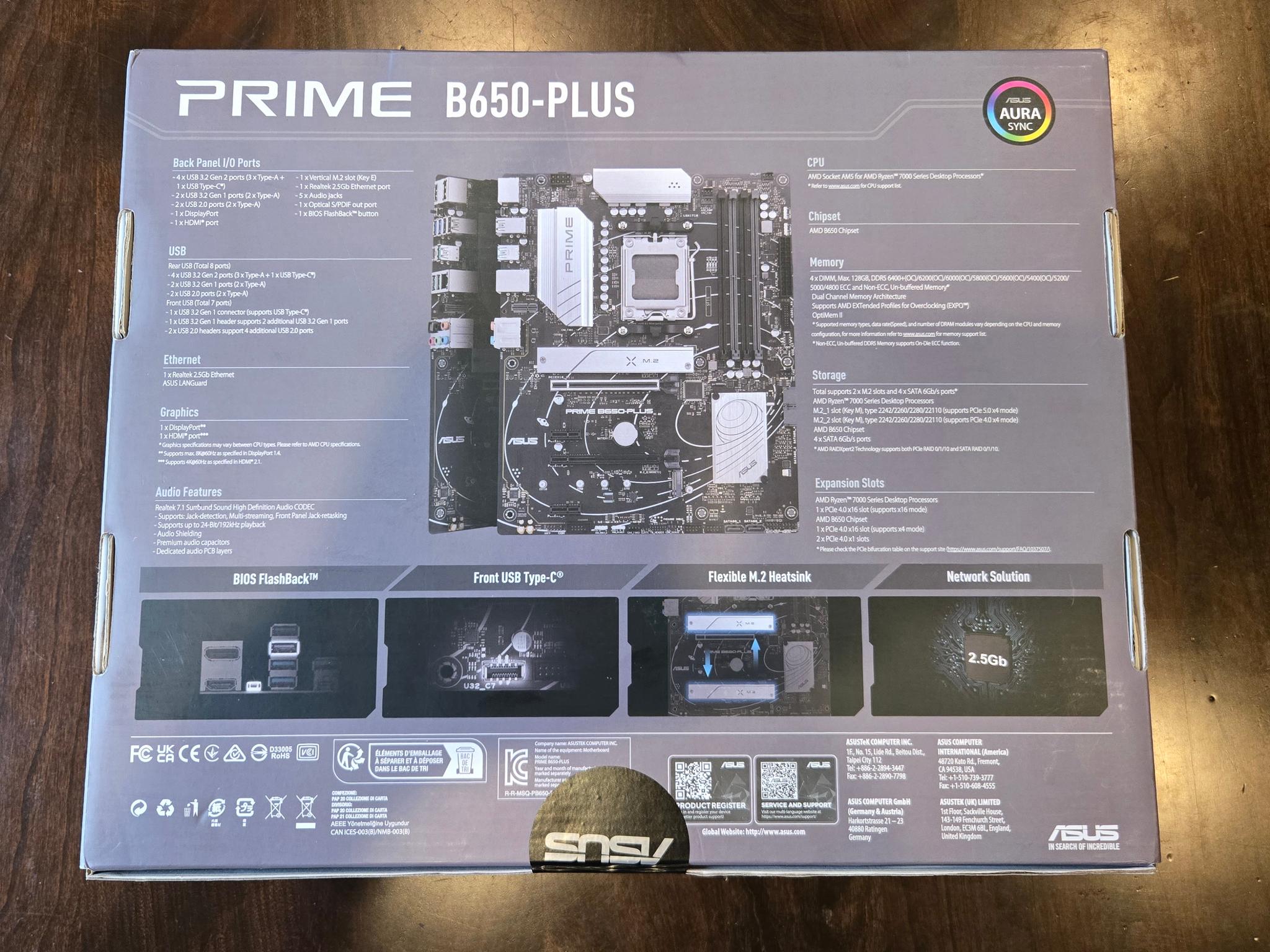 *NEW* ASUS Prime B650-Plus Motherboard | AM5 | DDR5