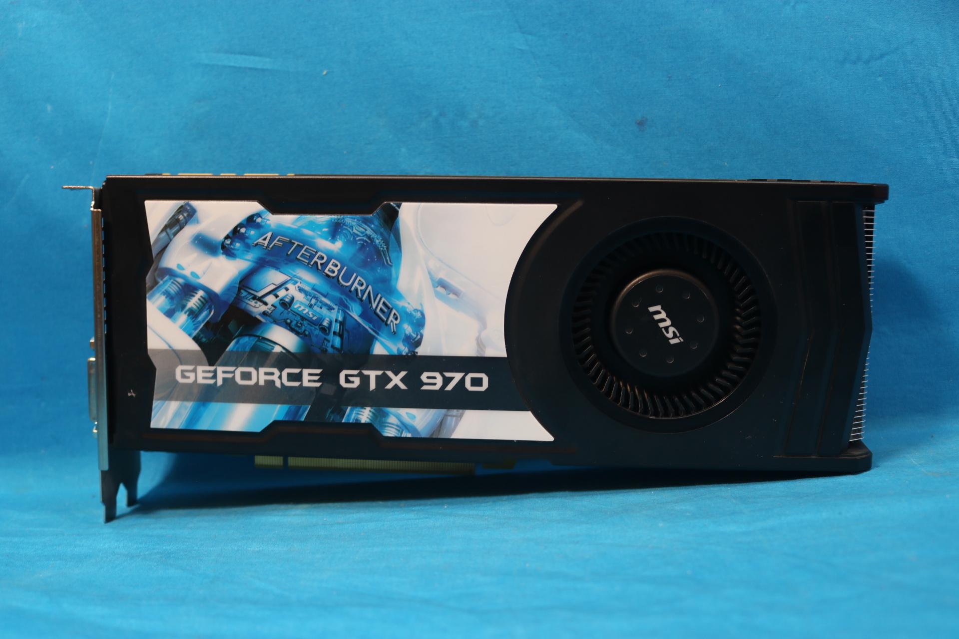 MSI NVIDIA GeForce GTX 970 Afterburner OC 4GB GDDR5 PCIe 3.0 x16 Blower-Style Desktop GPU MS-V317