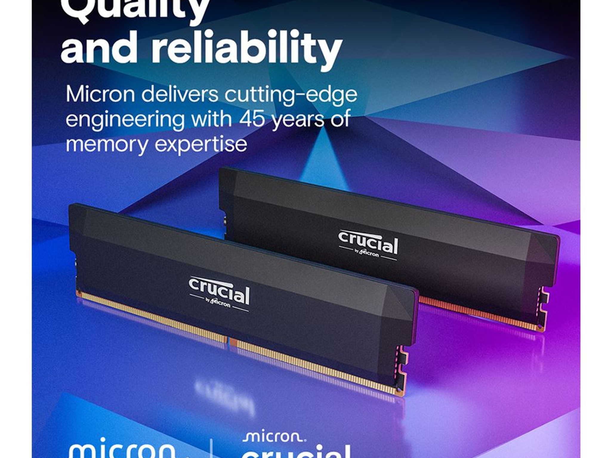 Crucial Pro Overclocking 32GB (2 x 16GB) DDR5-6000 PC5-48000 CL36 Dual Channel Desktop Memory Kit