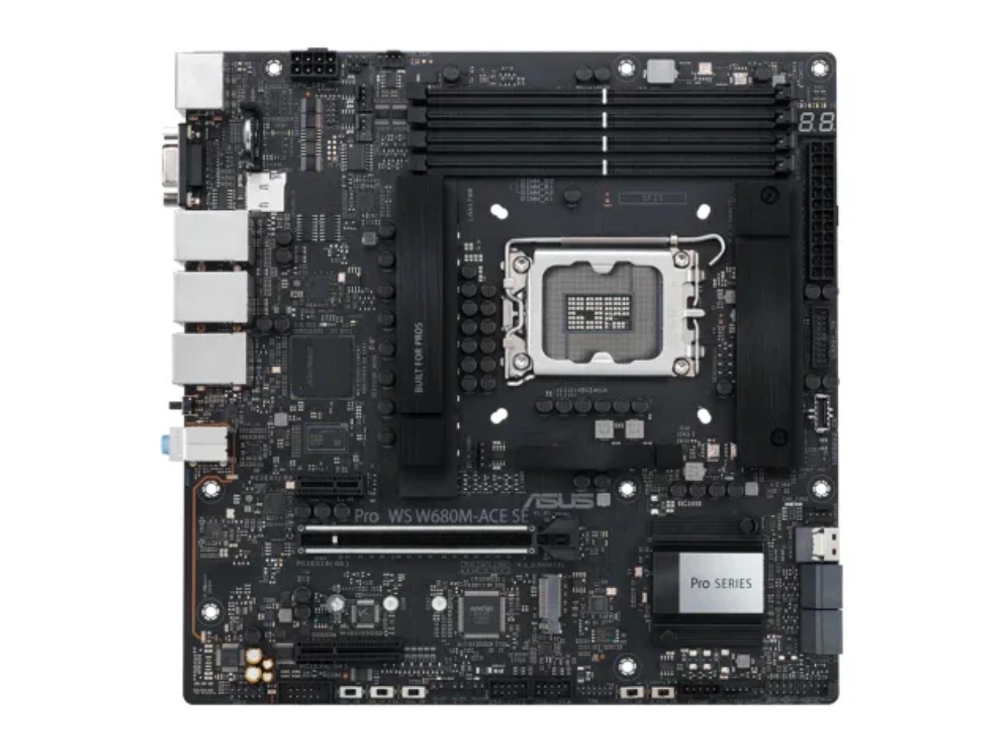 ASUS Pro WS W680-ACE IPMI Intel W680 LGA 1700 ATX workstation motherboard, dual PCIe 5.0x16 slot