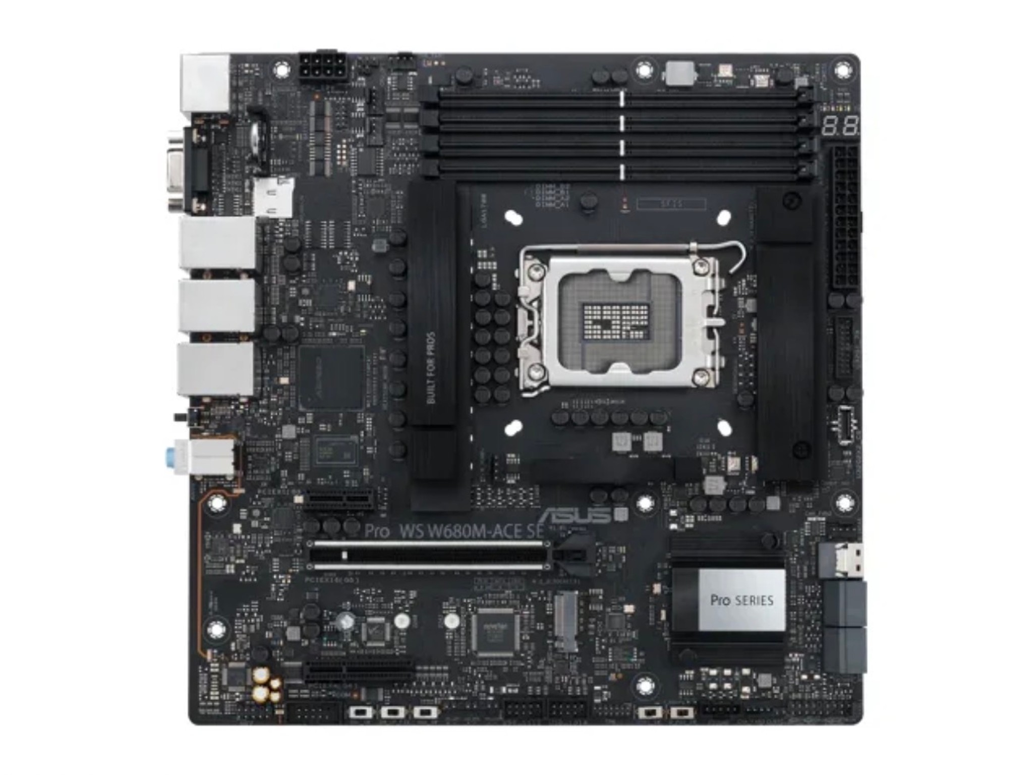 ASUS Pro WS W680-ACE IPMI Intel W680 LGA 1700 ATX workstation motherboard, dual PCIe 5.0x16 slot