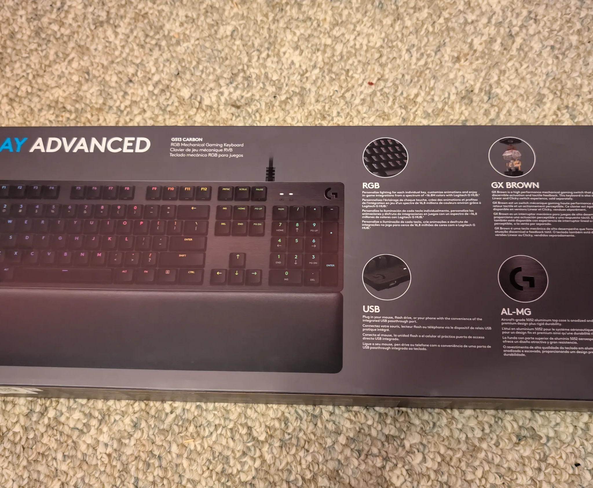 Logitech G513 Carbon (Brown Switches)