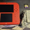 CUSTOM REFURBISHED Nintendo 2DS Red/Black Handheld Console, Mario Kart 7 Edition