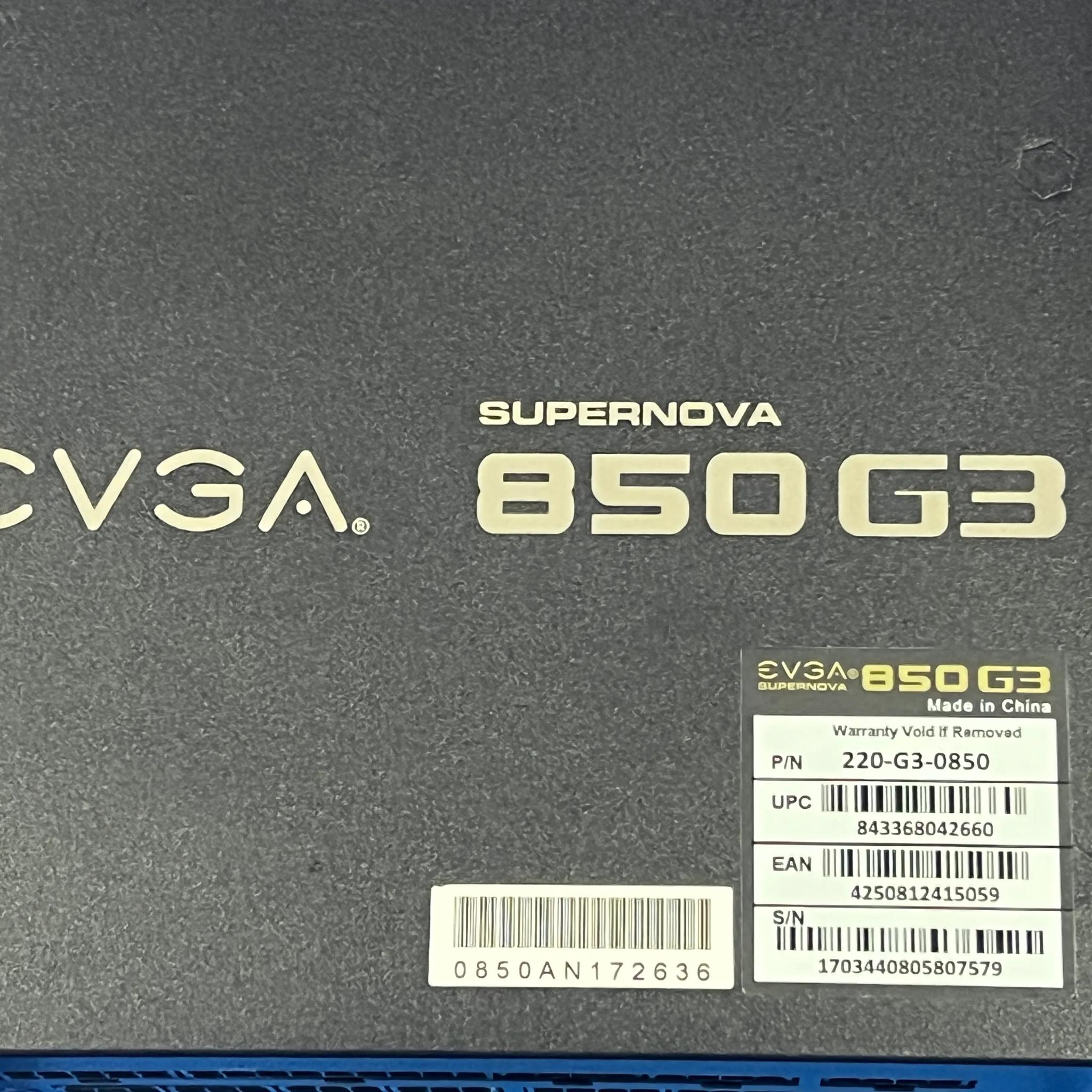 EVGA SuperNOVA 850 G3, 80 Plus Gold 850W, Fully Modular, Eco Mode