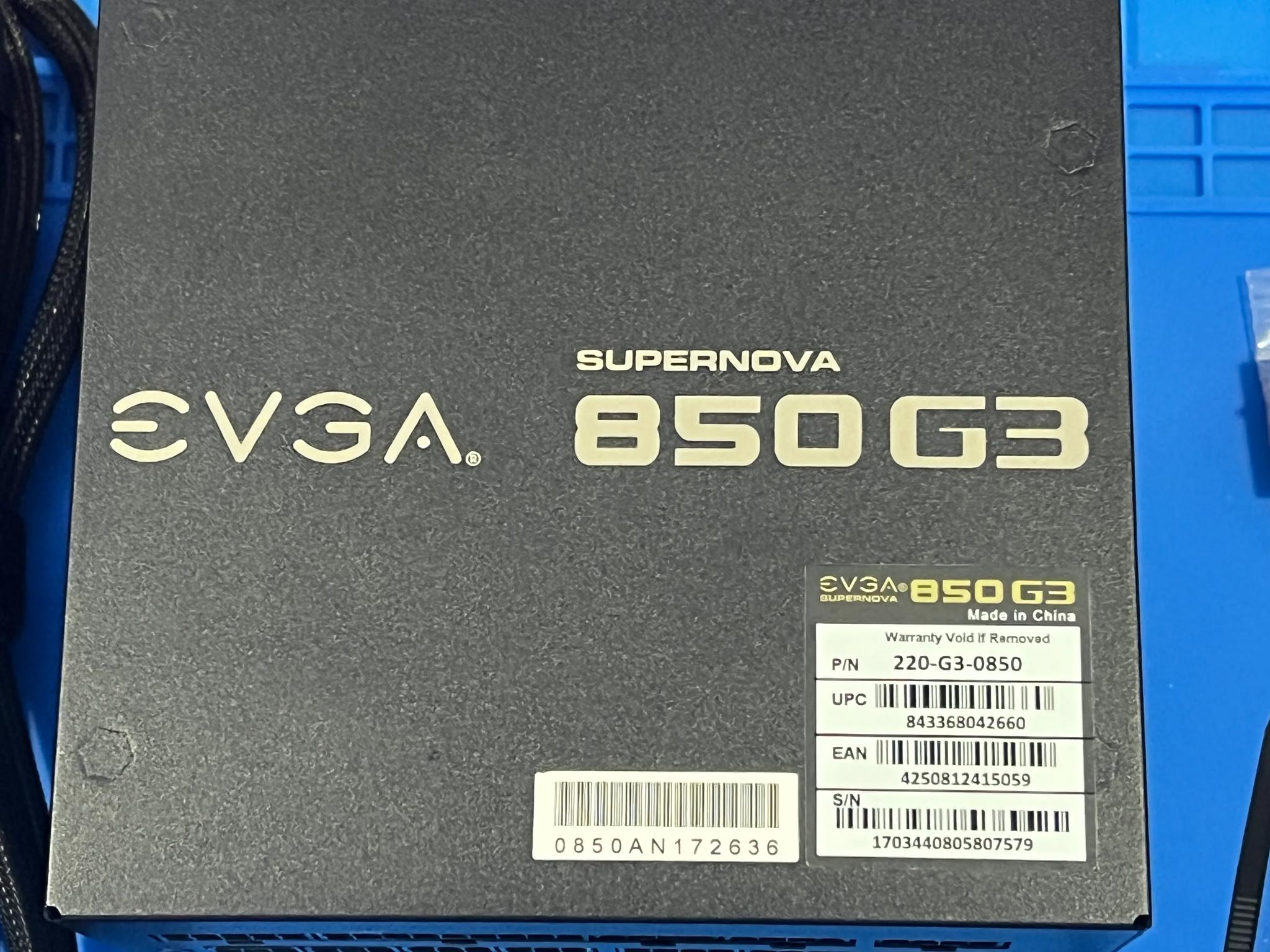 EVGA SuperNOVA 850 G3, 80 Plus Gold 850W, Fully Modular, Eco Mode