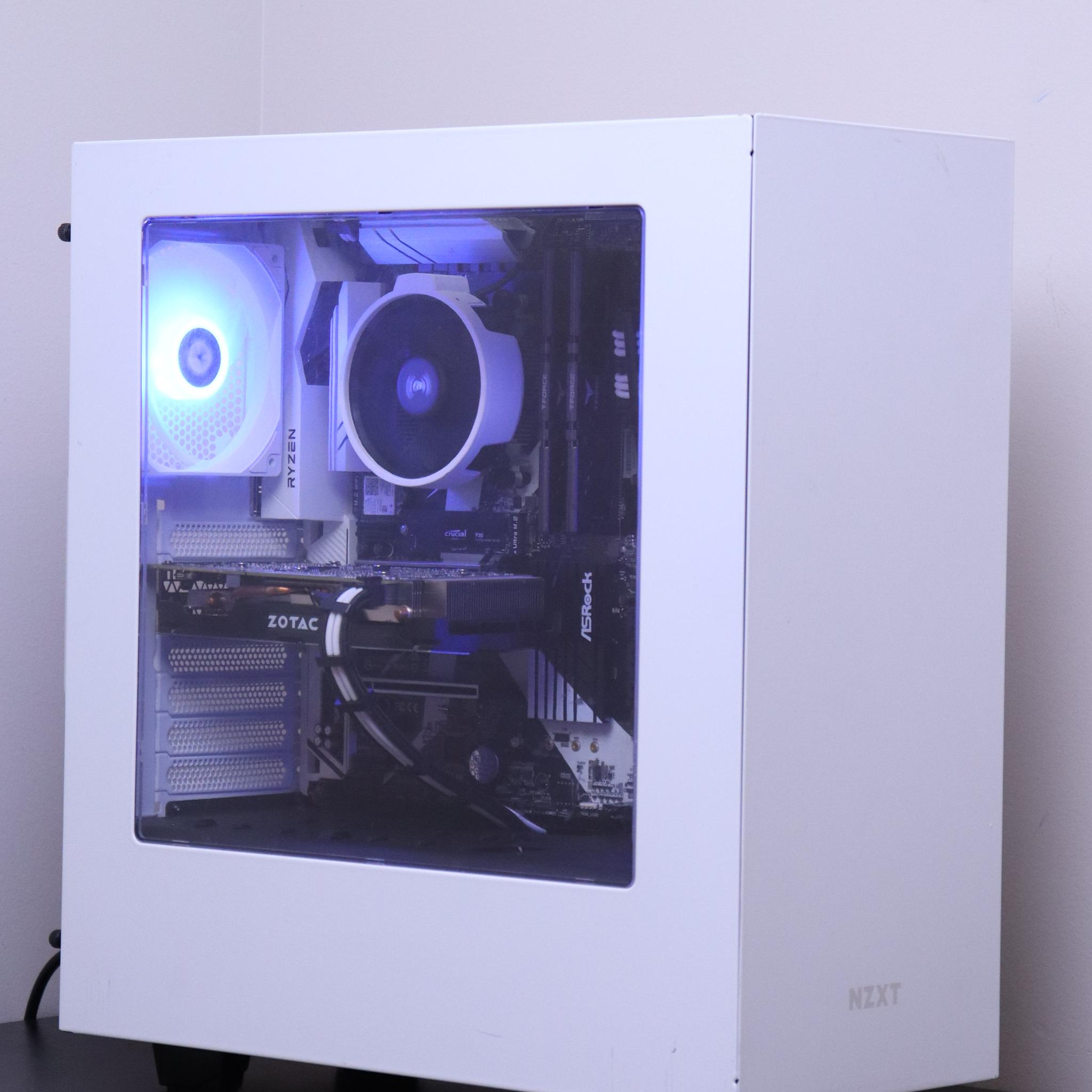 Black and White NVIDIA Gaming PC
