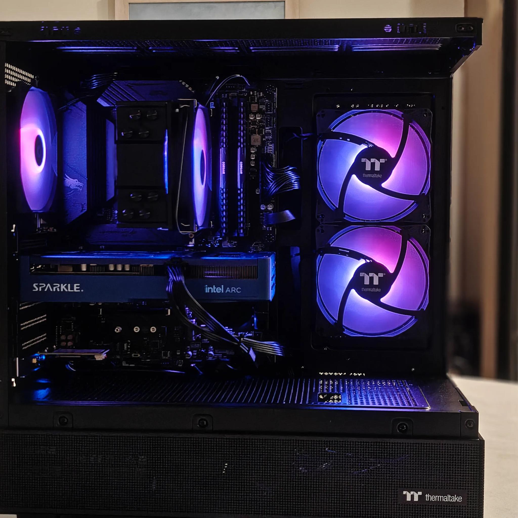1080P - ARC B570 - Ryzen 7 5700x - ARGB + Wifi - Brand New Value Gaming PC