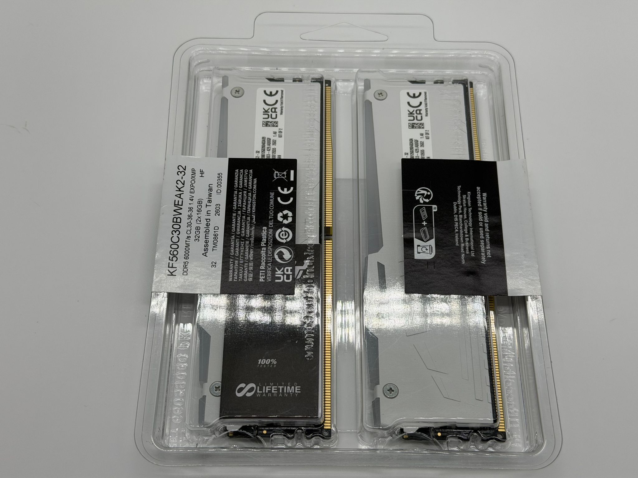 Kingston FURY Beast 32GB (2 x 16GB) 288-Pin PC RAM DDR5 6000 (PC5 48000) Memory