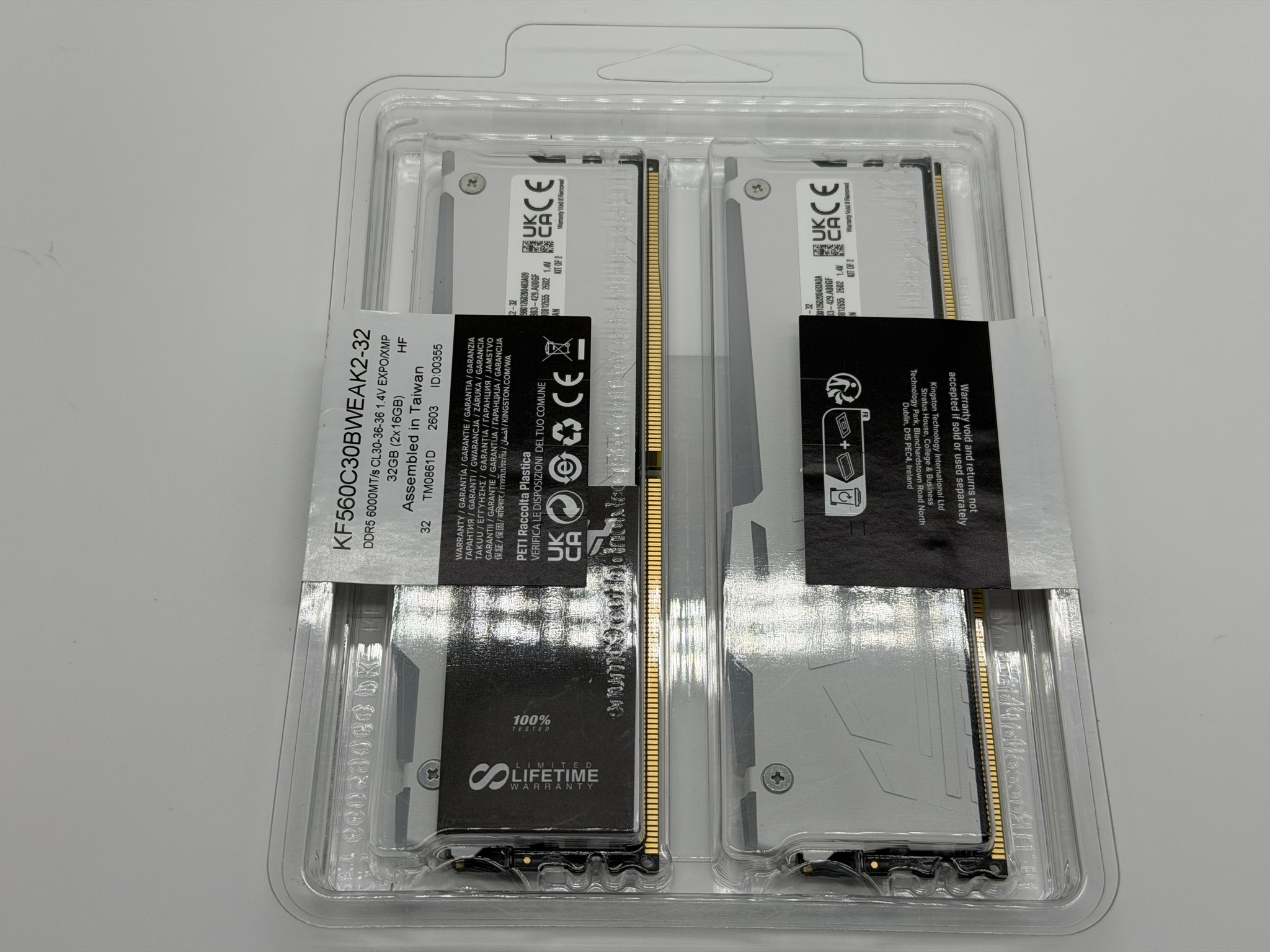 Kingston FURY Beast 32GB (2 x 16GB) 288-Pin PC RAM DDR5 6000 (PC5 48000) Memory
