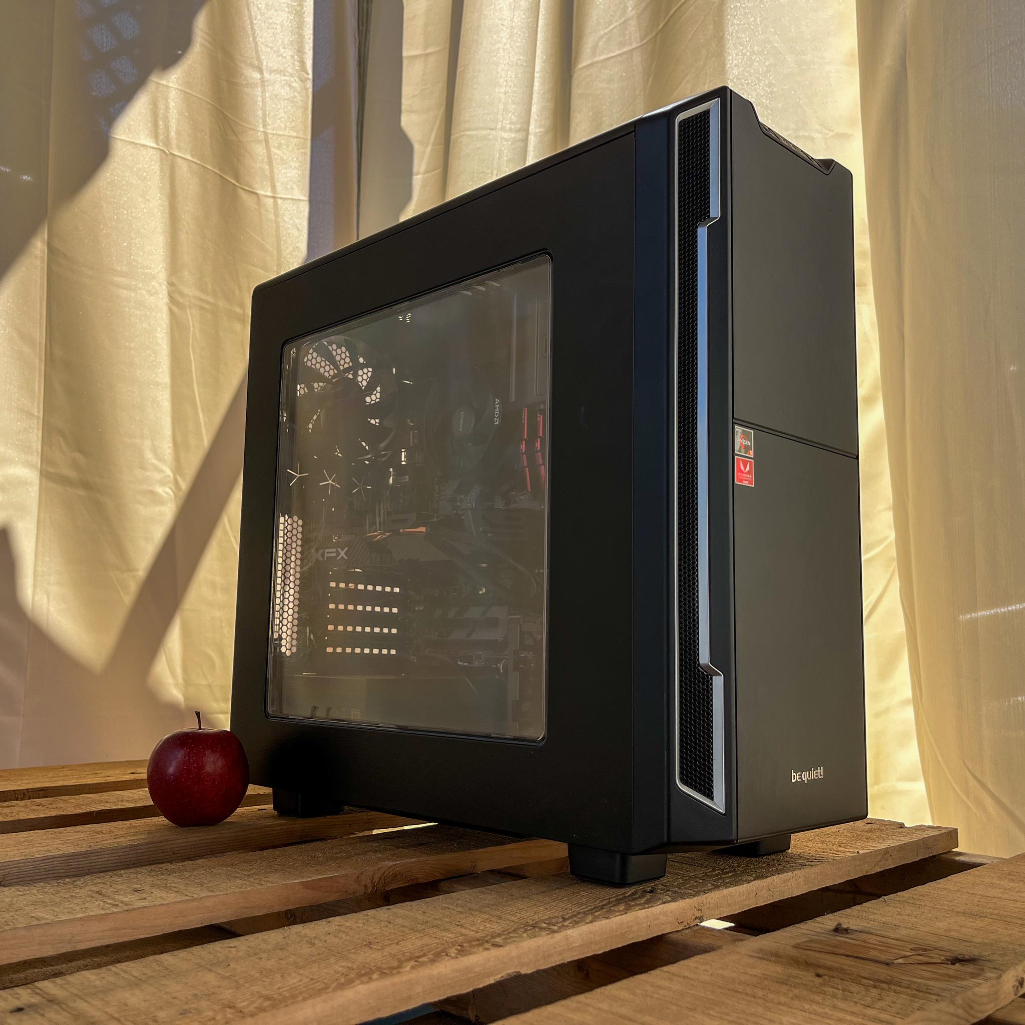 Stealth Black Gaming PC: RX 580 | Ryzen 5 5500