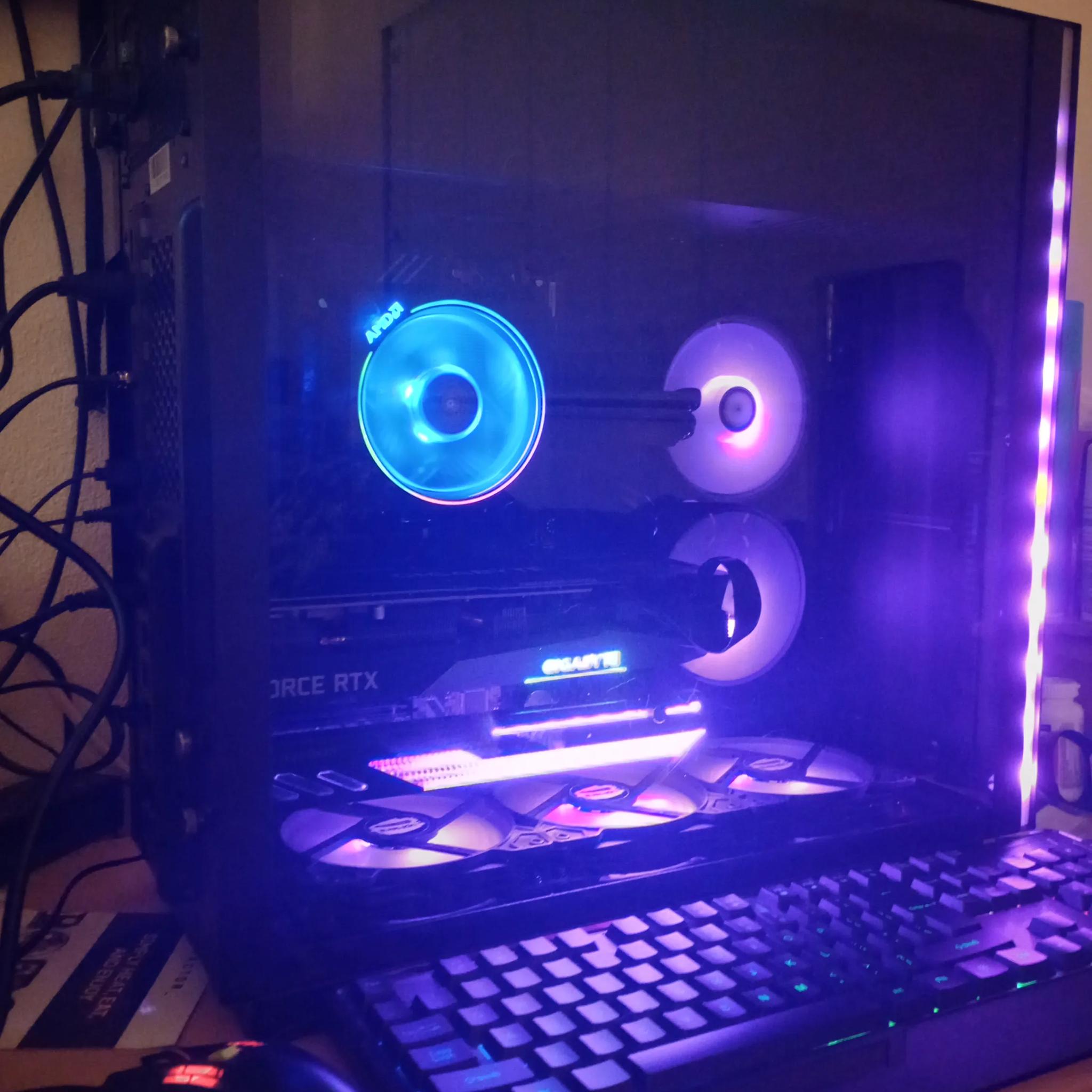 Ryzen 5 7500F, RTX 3060TI w/8gb VRAM, 16gb DDR5 RAM, 1TB SSD, 650 Watt PSU