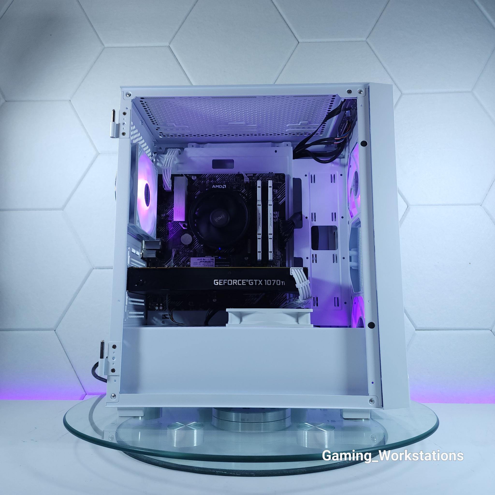 💜GTX 1070Ti●Ryzen 3 4100●1080p Gaming Computer