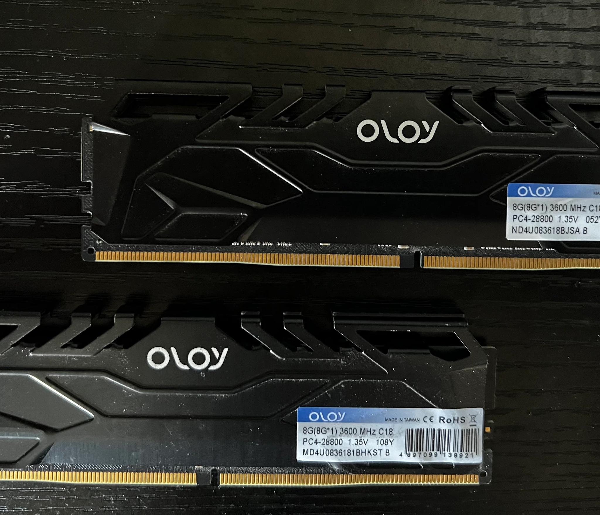 OLOy 16 GB Kit (2 x 8 GB) DDR4-3600 CL18 Memory