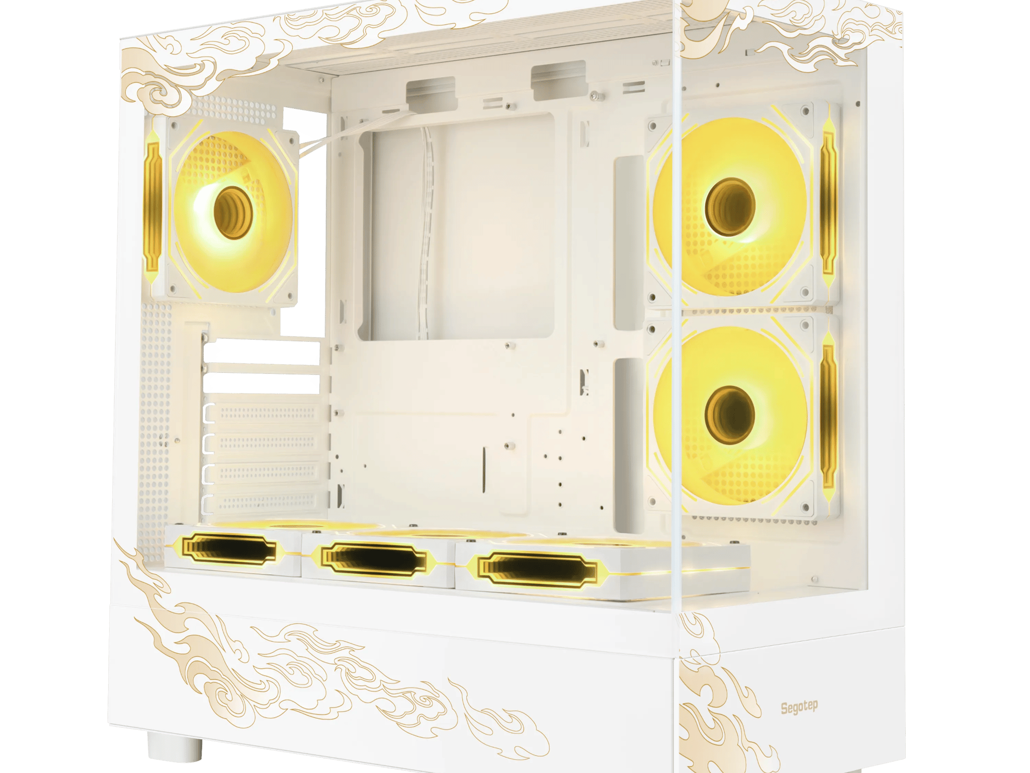 SEGOTEP Endura Pro+ | 🐉🌟LOONG/DRAGON Edition🌟 🐉 | ATX CASE |360mm AIO Support | 6 ARGB FAN INCLUDED