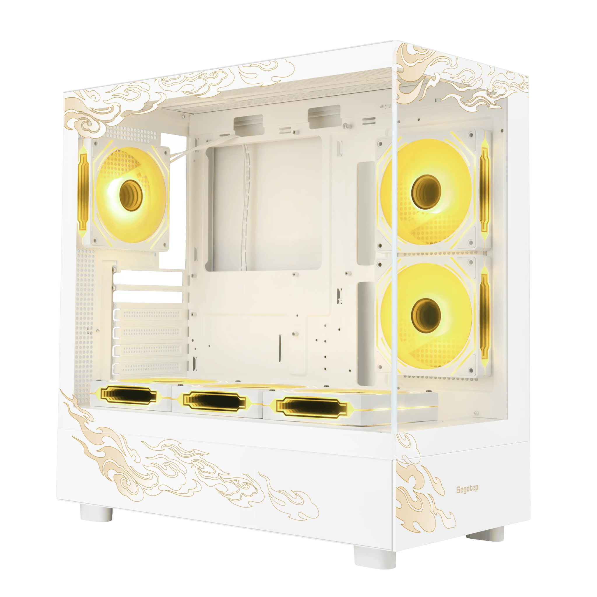 SEGOTEP Endura Pro+ | 🐉🌟LOONG/DRAGON Edition🌟 🐉 | ATX CASE |360mm AIO Support | 6 ARGB FAN INCLUDED