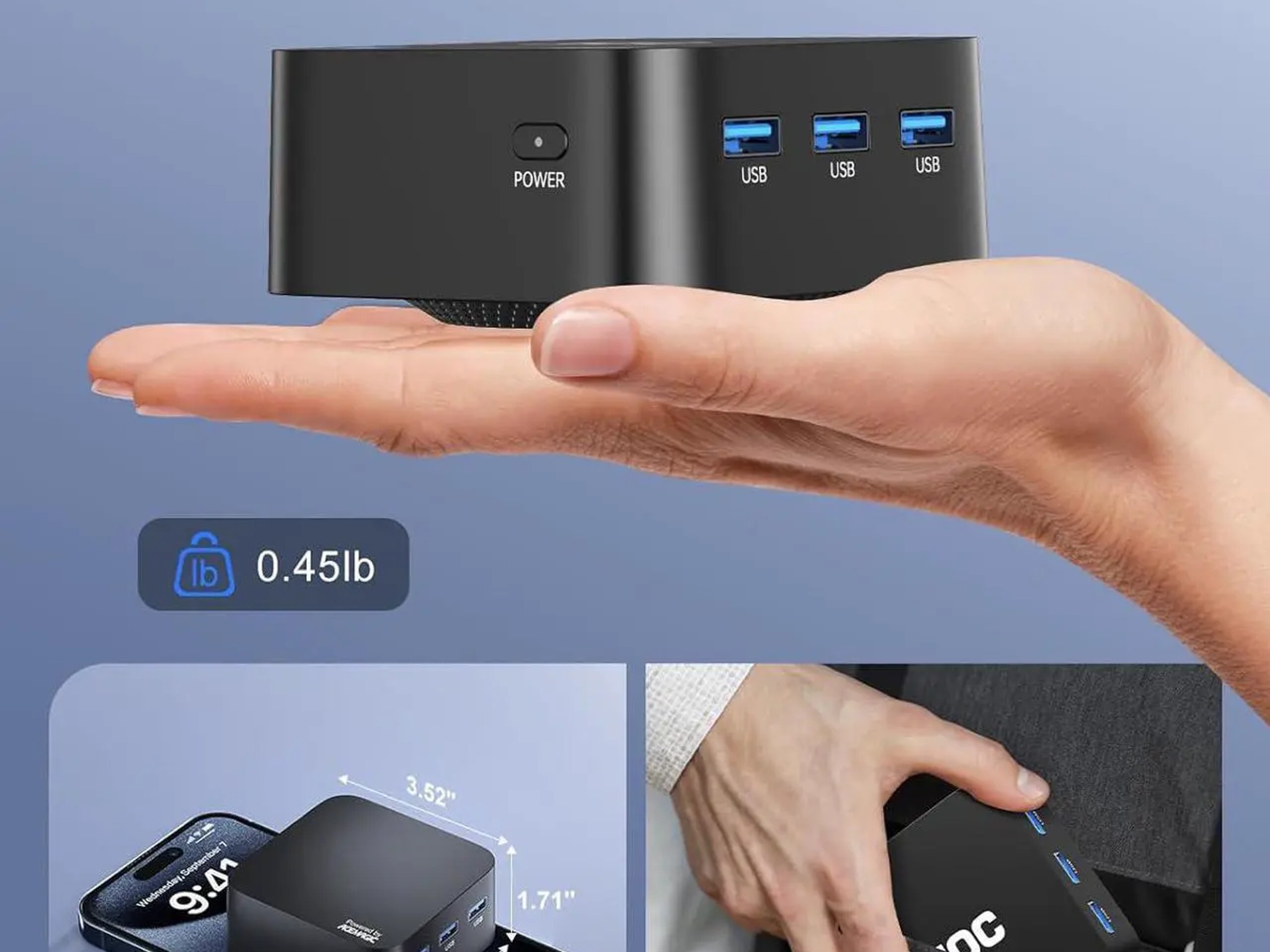 Intel N97 - T8PLUS Mini PC  (up to 3.60 GHz), 16GB RAM 512GB SSD