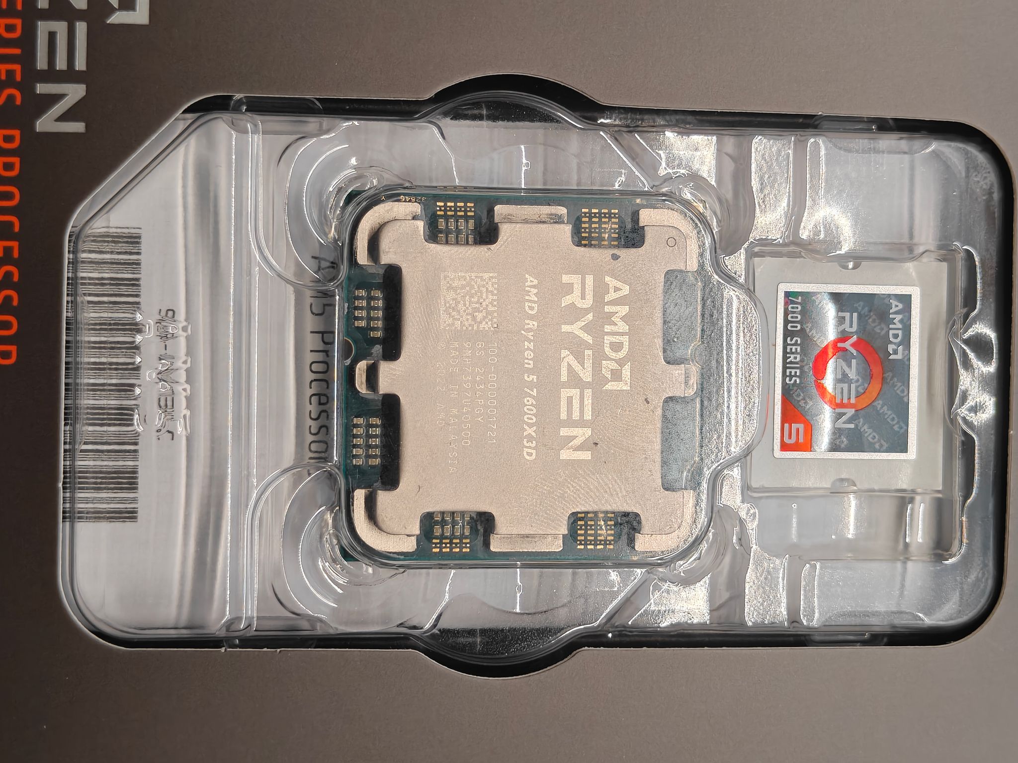 AMD Ryzen 5 7600x3d 4.7Ghz 6 core 12 thread AM5 CPU