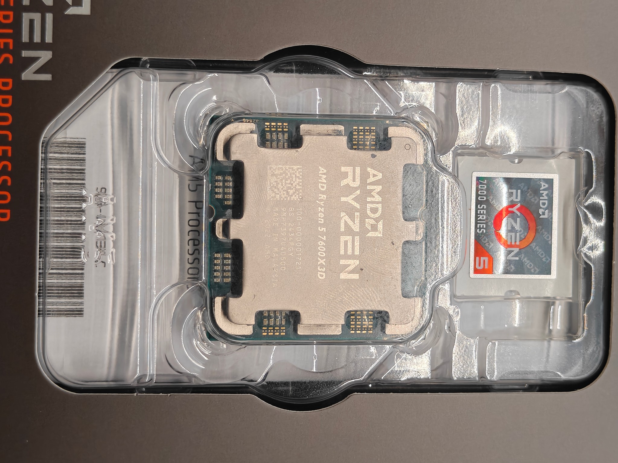 AMD Ryzen 5 7600x3d 4.7Ghz 6 core 12 thread AM5 CPU