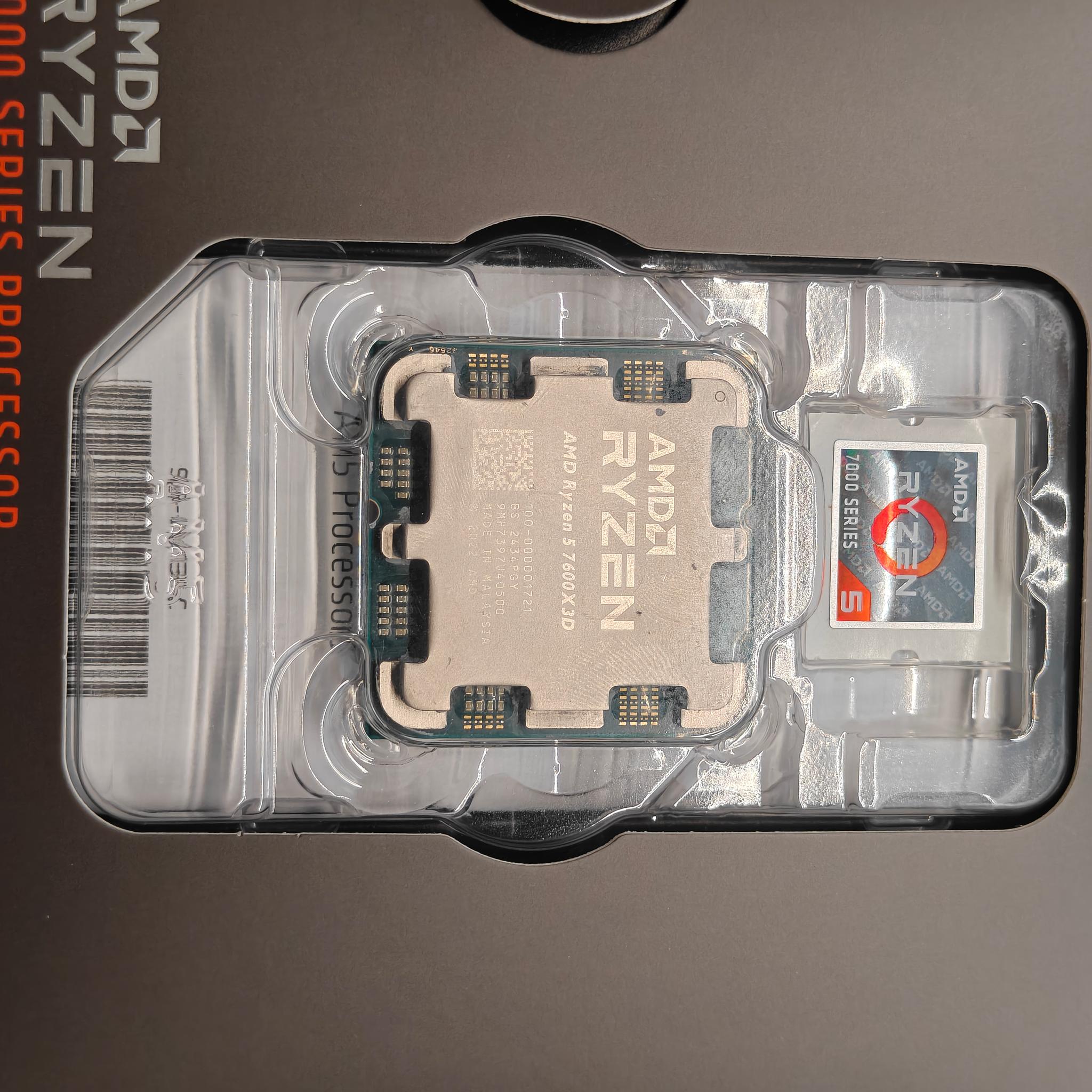 AMD Ryzen 5 7600x3d 4.7Ghz 6 core 12 thread AM5 CPU