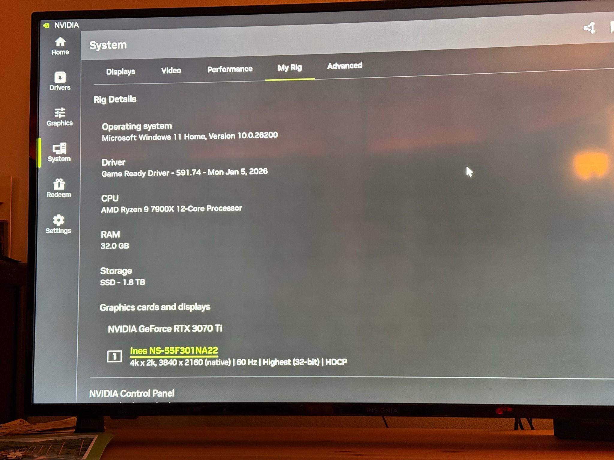 32GB DDR5, 2 TB M.2 NVMe, 7900X, 3070Ti! Open Box PC.