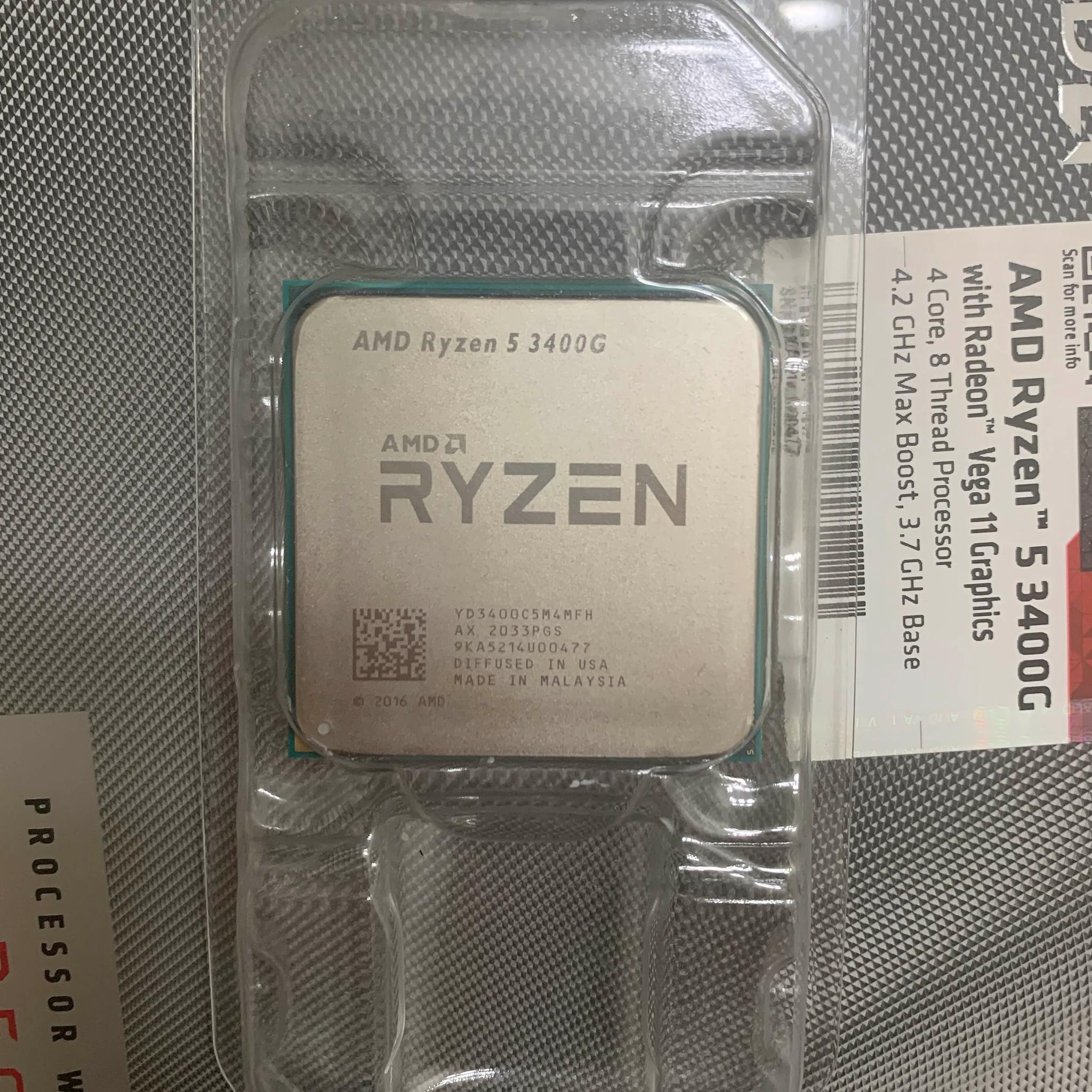 AMD Ryzen 5 3400G with cooler