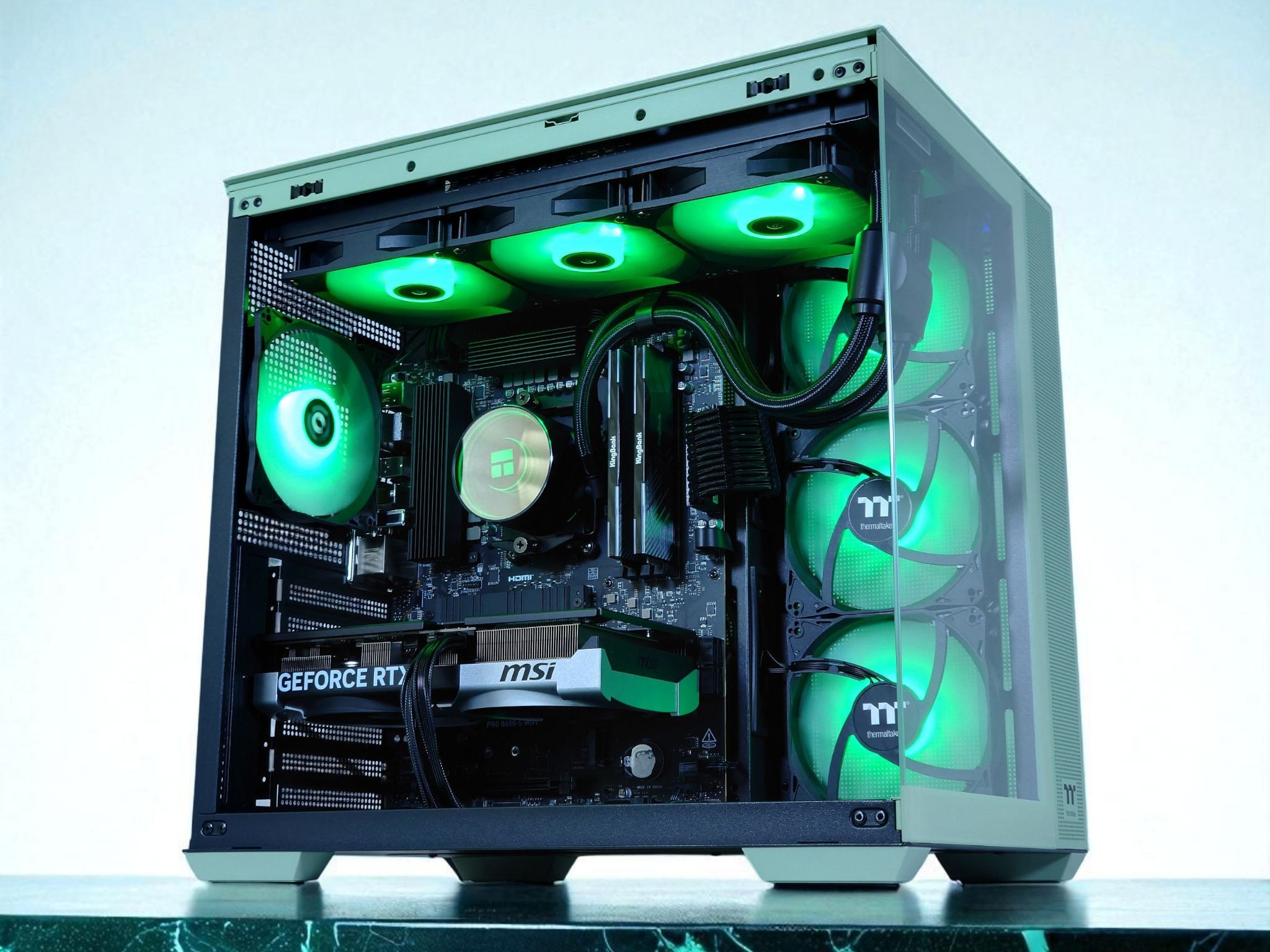 🌲Liquid Cooled Gaming PC🌲 Nvidia RTX 5070 12GB 🌲AMD Ryzen 7 7700🌲32GB DDR5🌲 1TB NVME