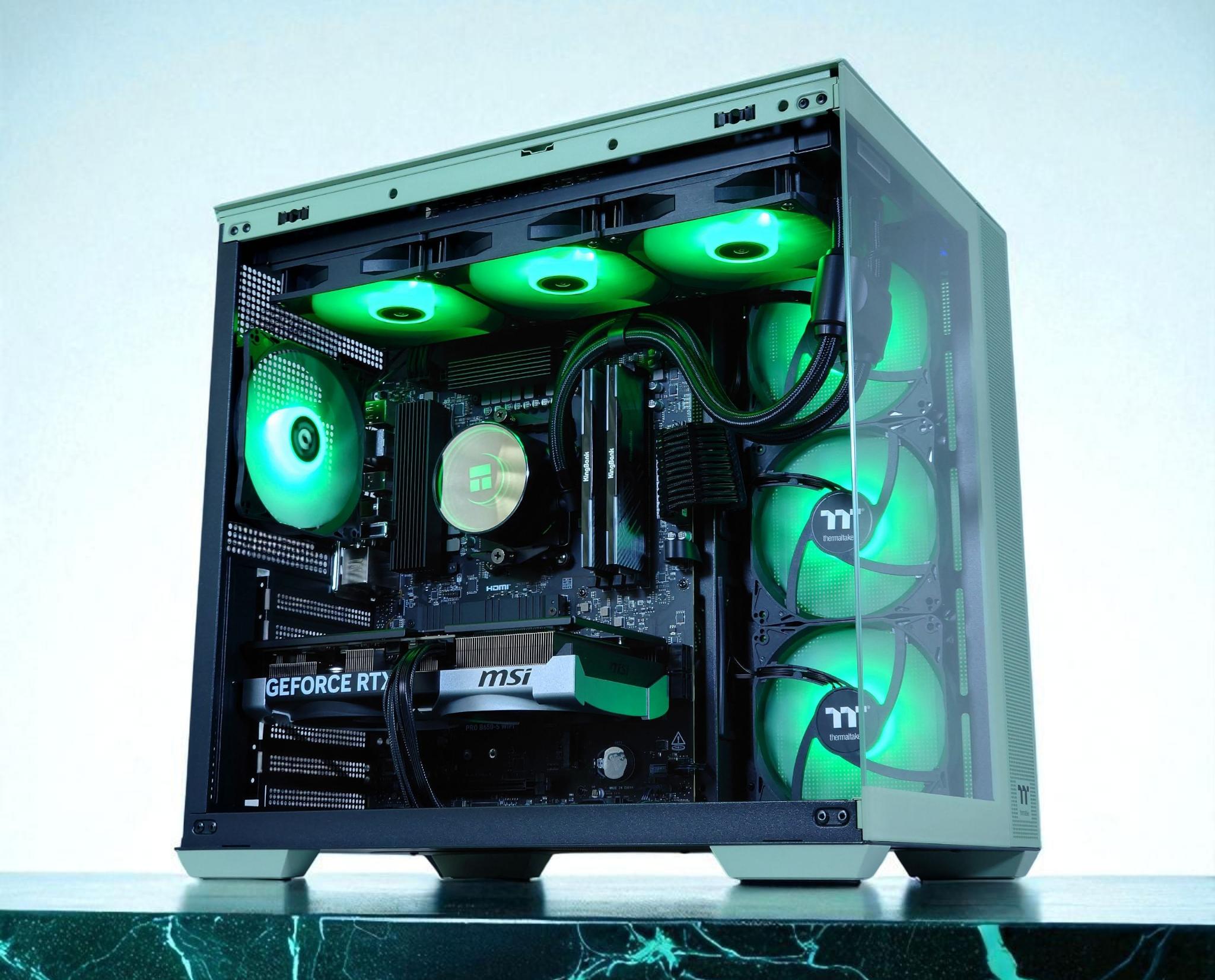 🌲Liquid Cooled Gaming PC🌲 Nvidia RTX 5070 12GB 🌲AMD Ryzen 7 7700🌲32GB DDR5🌲 1TB NVME