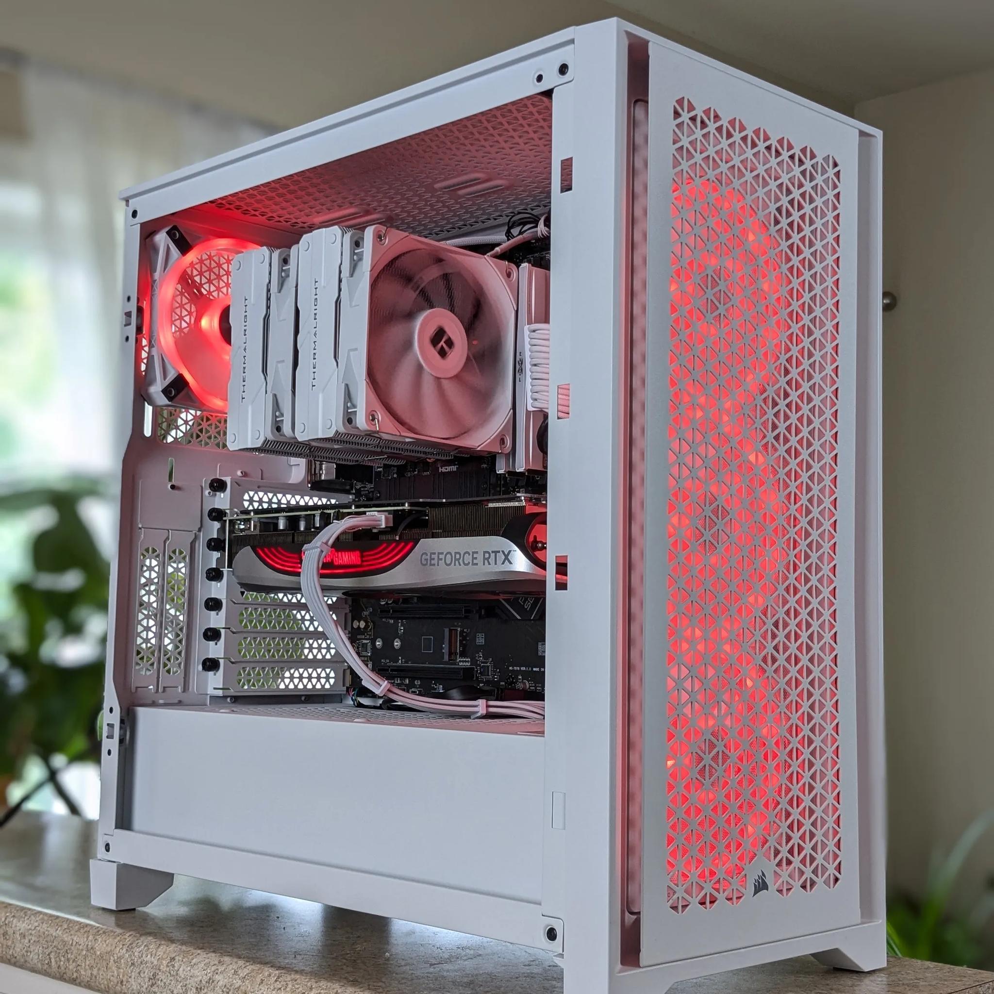 Mid Range Ryzen White Gaming PC - Ryzen 5 7500F - RTX 4070