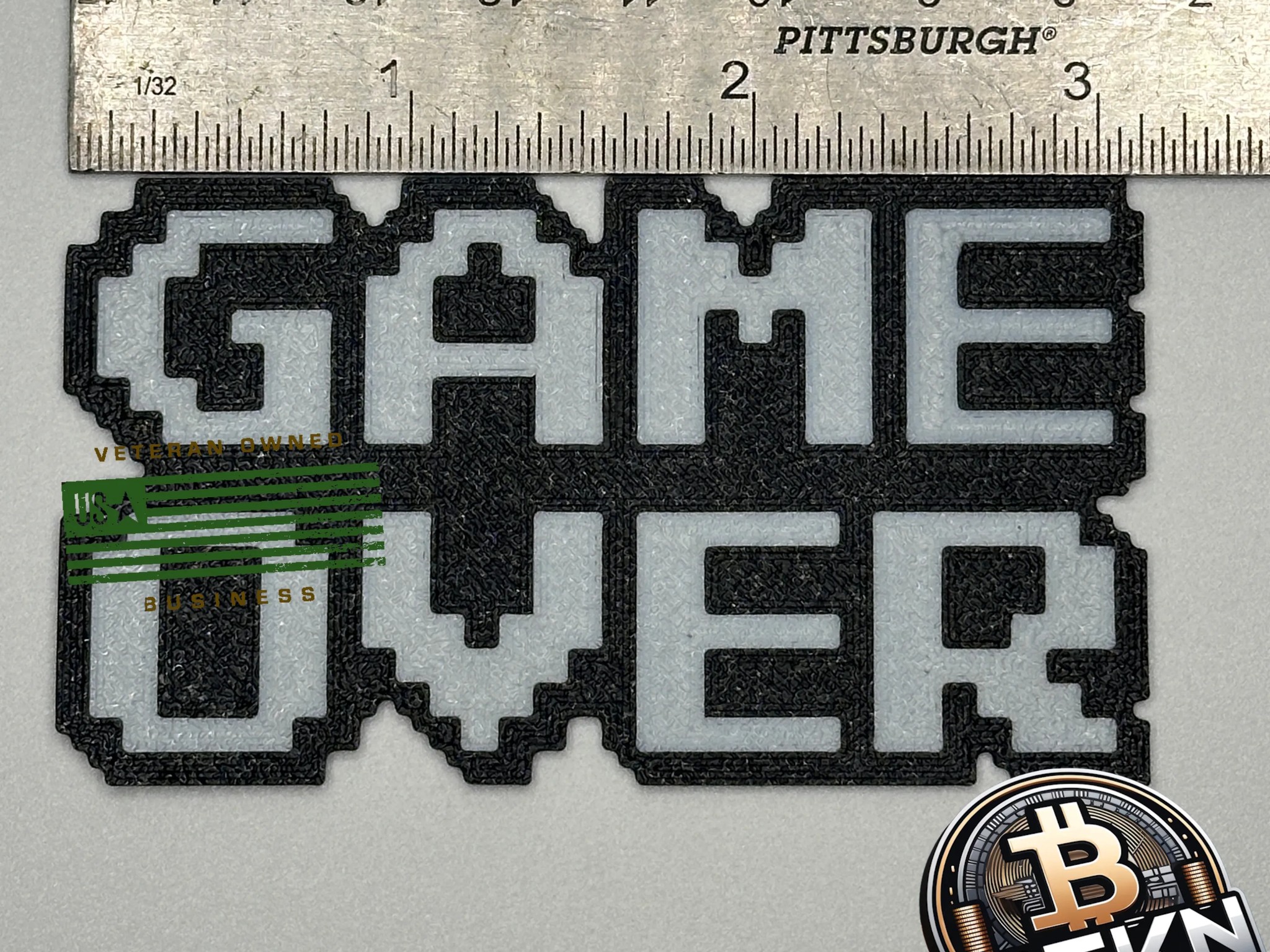 Retro 8 Bit GAME OVER Magnet