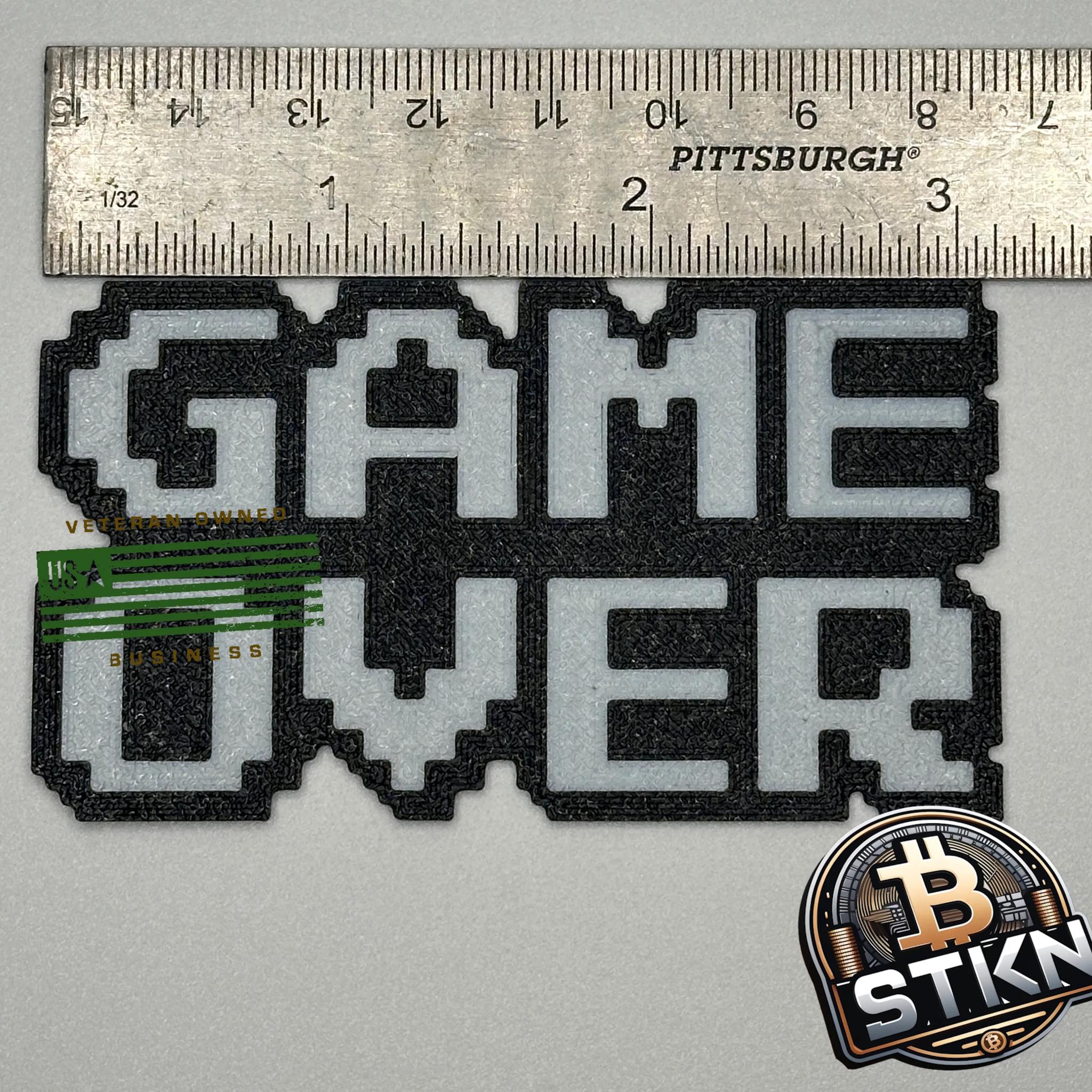 Retro 8 Bit GAME OVER Magnet