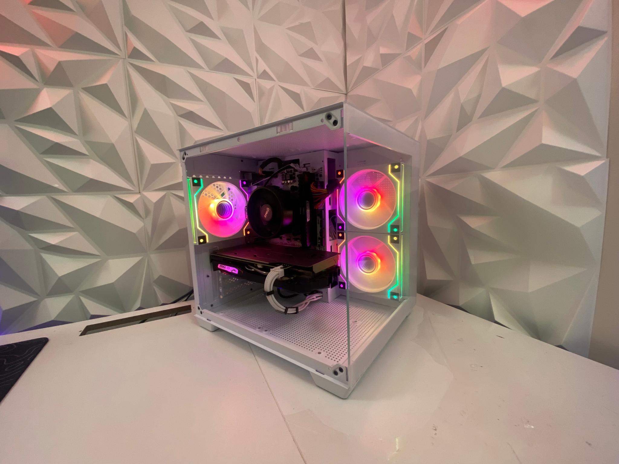 🎅🎅 White Elite Build – Ryzen 5 2600 + GTX 1660 Ti 6GB | 1080p High FPS Ready